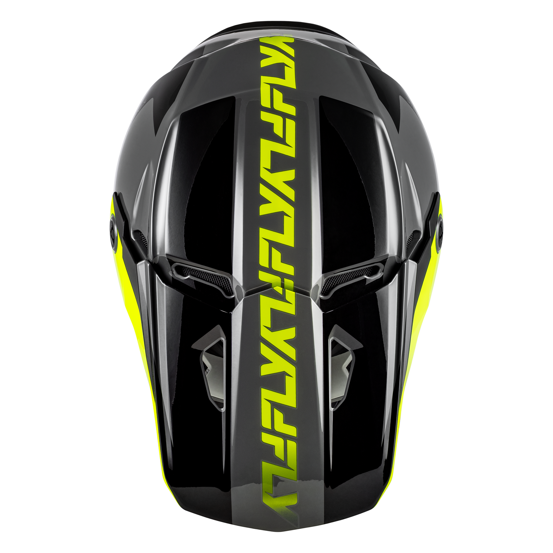 FLY Racing 2026 Kinetic Crest Helmet (Grey/Black/Hivis)