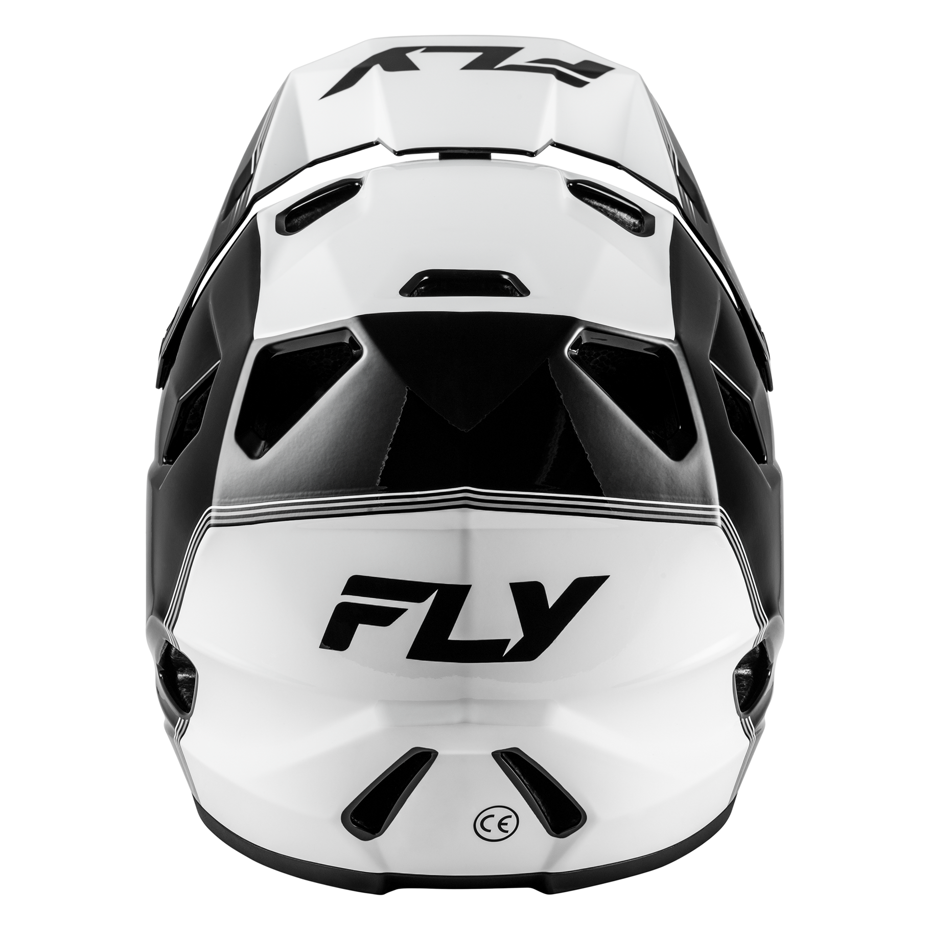 FLY Racing Rayce Youth Helmet (Black/White)