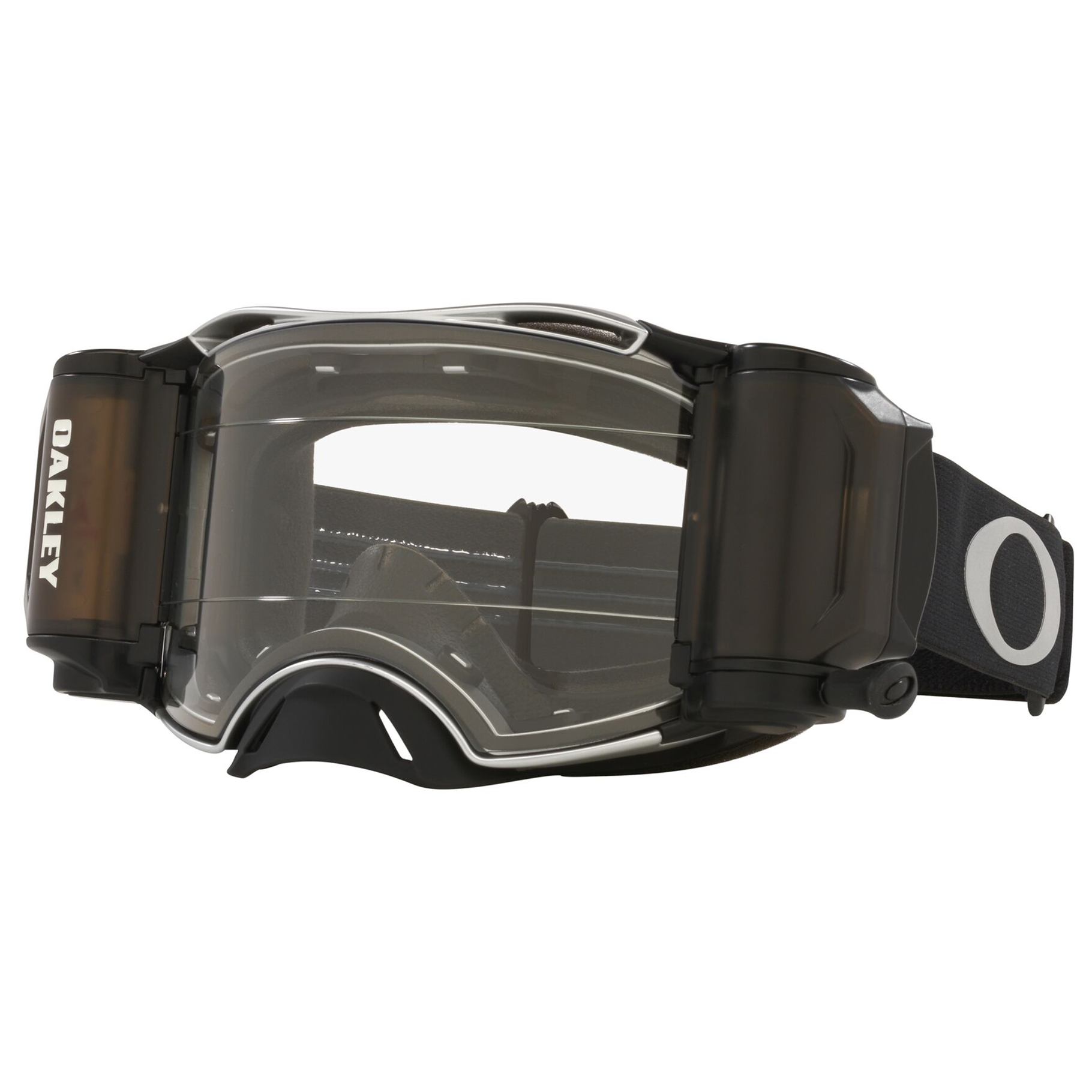 Oakley Airbrake Tuff Blocks Goggle Black Gunmetal Roll off (Clear)