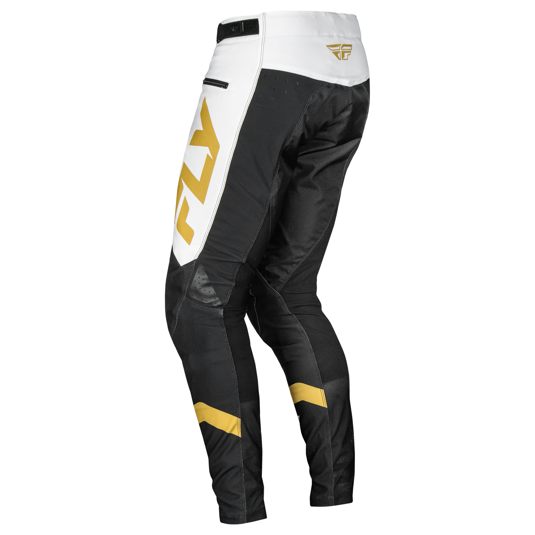 Fly Racing 2025 Rayce Youth Pants (White/Black/Gold)