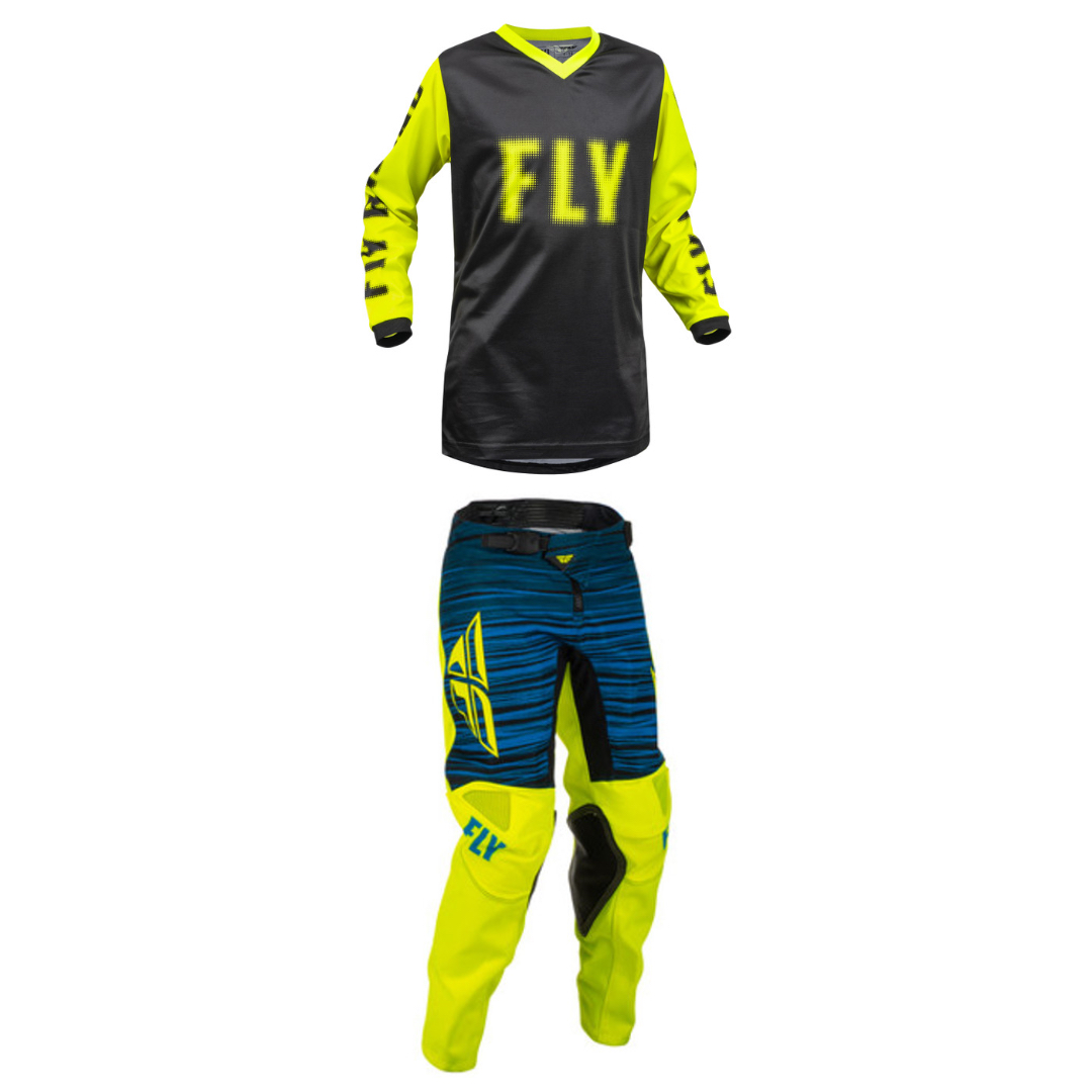 Fly Racing Youth Mixed Kit (Hivis)