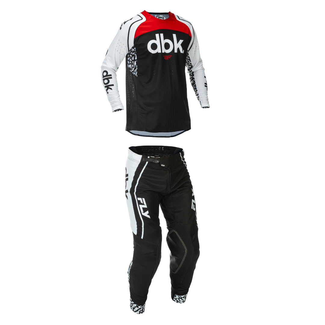 FLY Racing 2026 Evo DST DBK Full Kit (Black/White/Red)