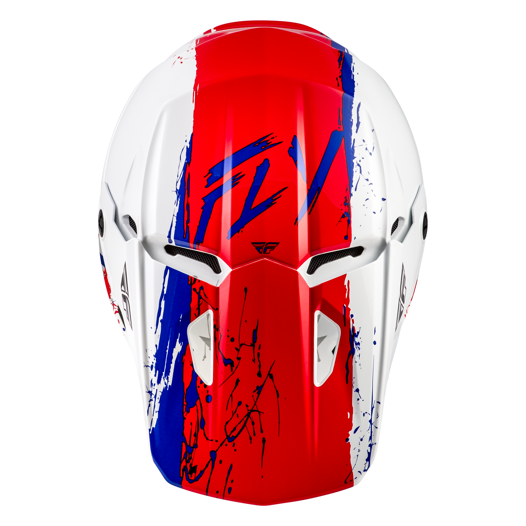 FLY Racing 2026 Kinetic Drip Youth Helmet (Red/White/Blue)