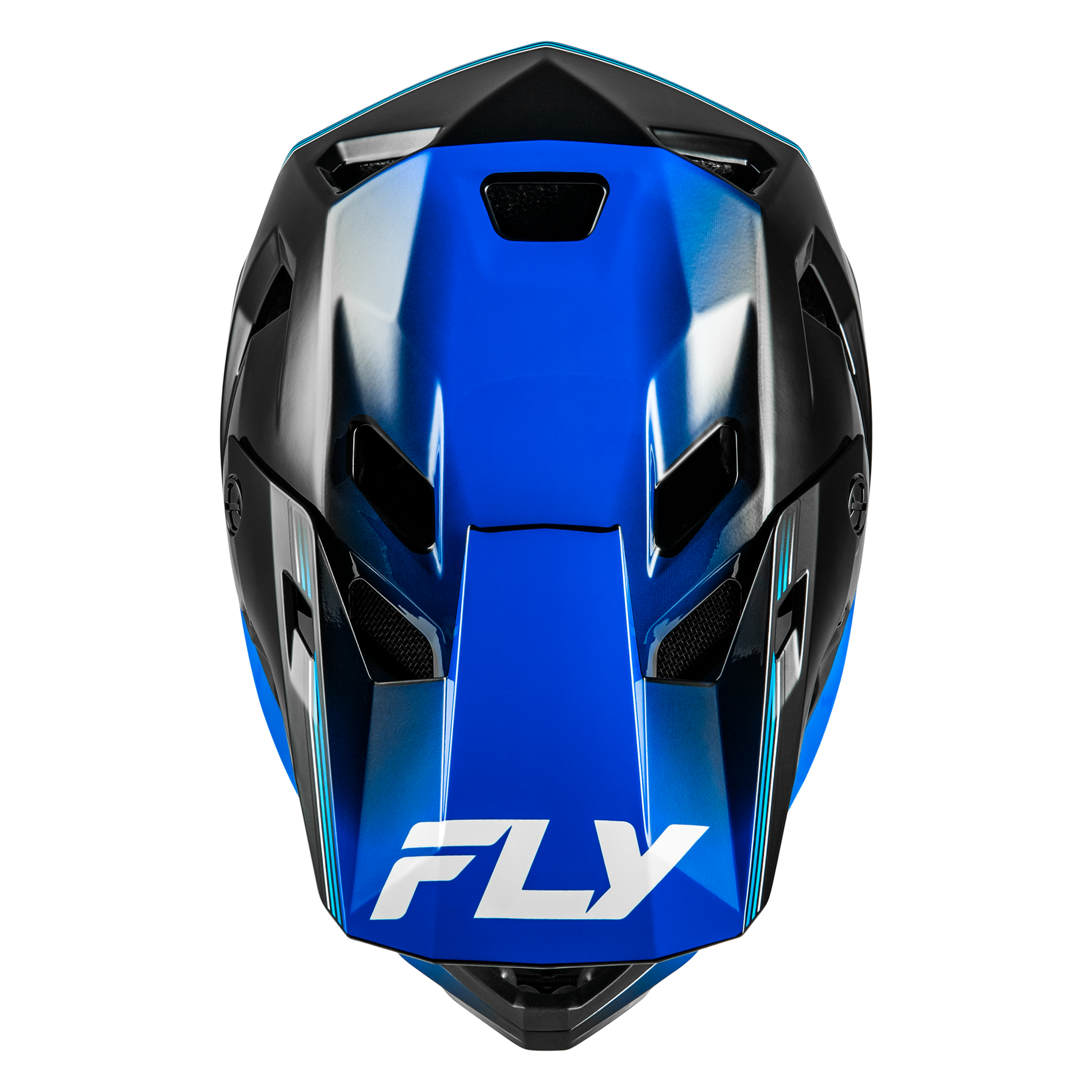 FLY Racing Rayce Youth Helmet (Black/Blue)