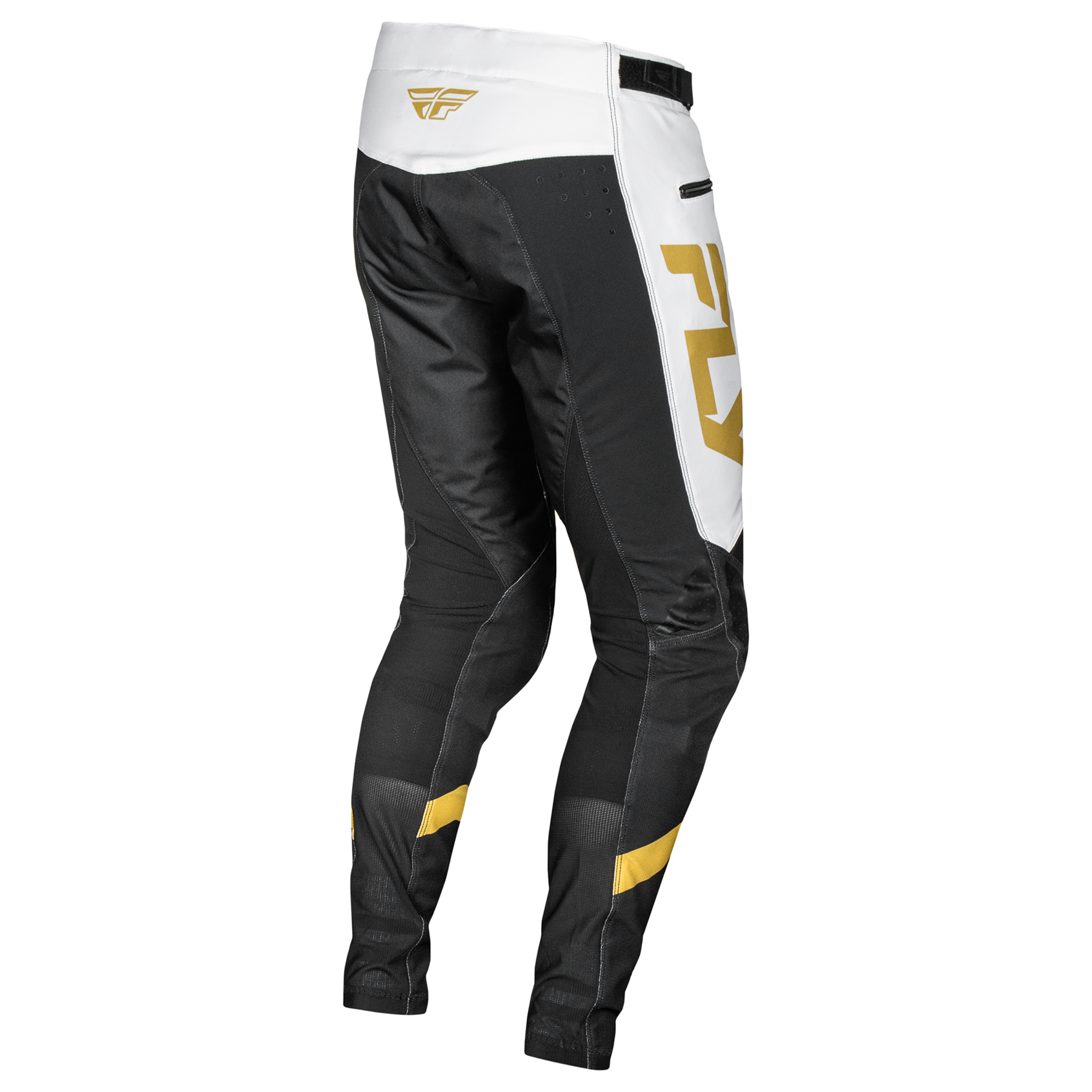 Fly Racing 2025 Rayce Youth Pants (White/Black/Gold)