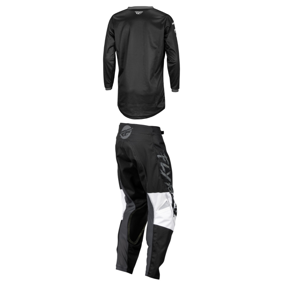 Fly Racing Youth Mixed Kit (Black/White)