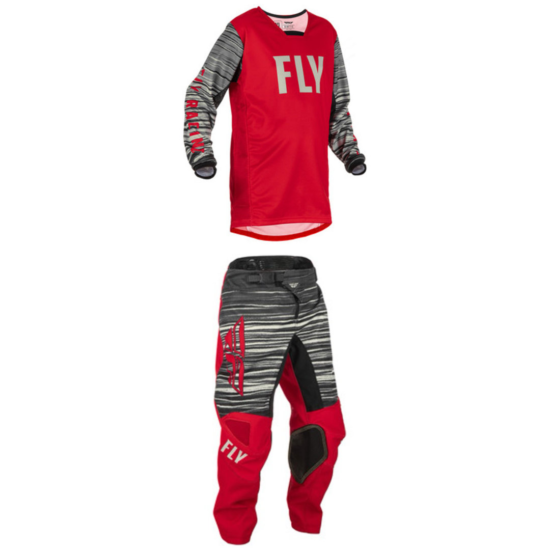 Fly Racing 2022 Kinetic Wave Youth Full Kit (Red/Grey)