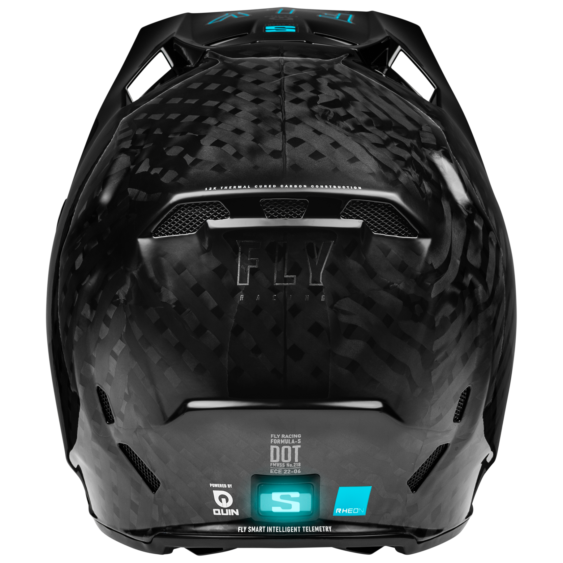 FLY Racing Formula S Solid Carbon Youth Helmet (Black)