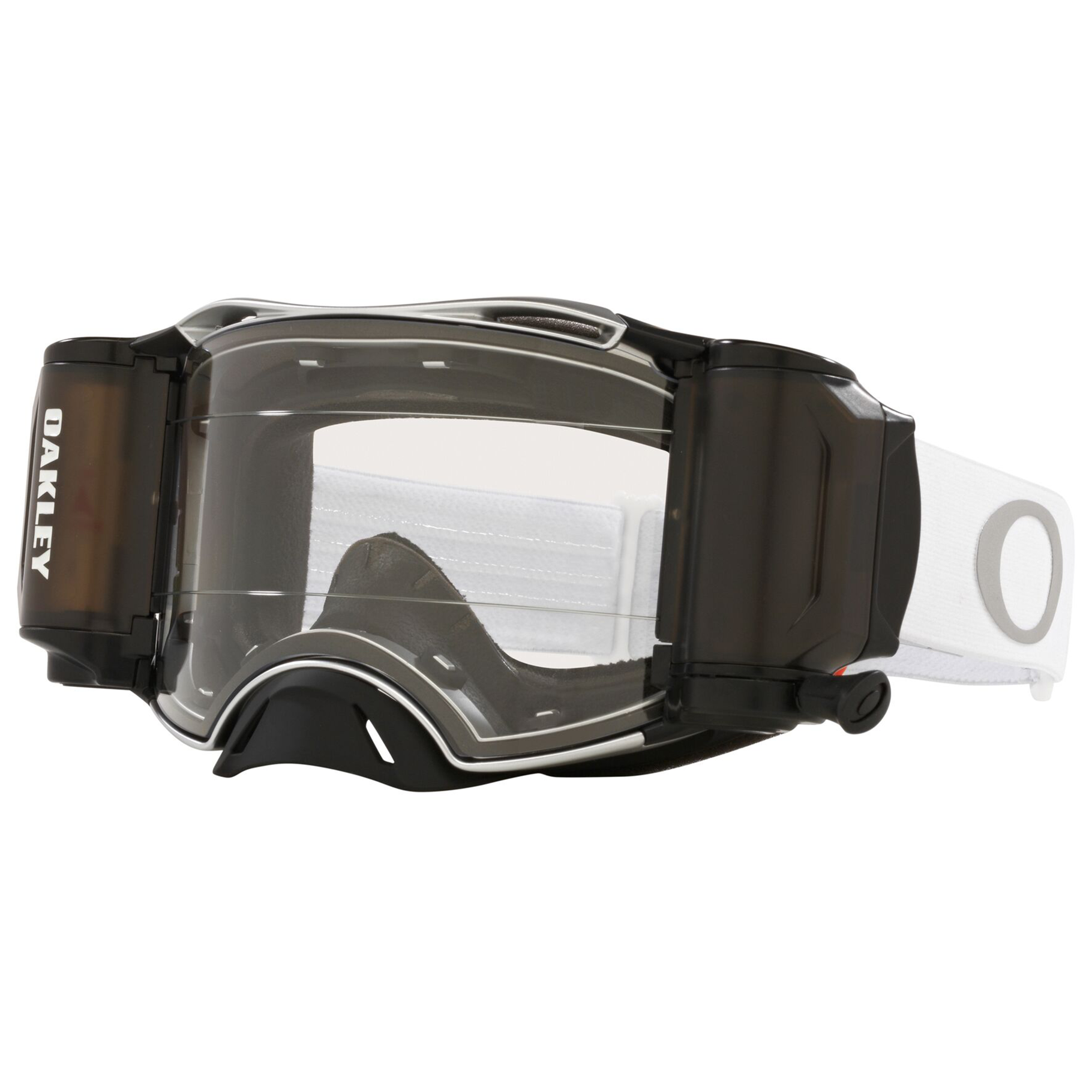 Oakley Airbrake Tuff Blocks Goggle White Roll off (Clear)