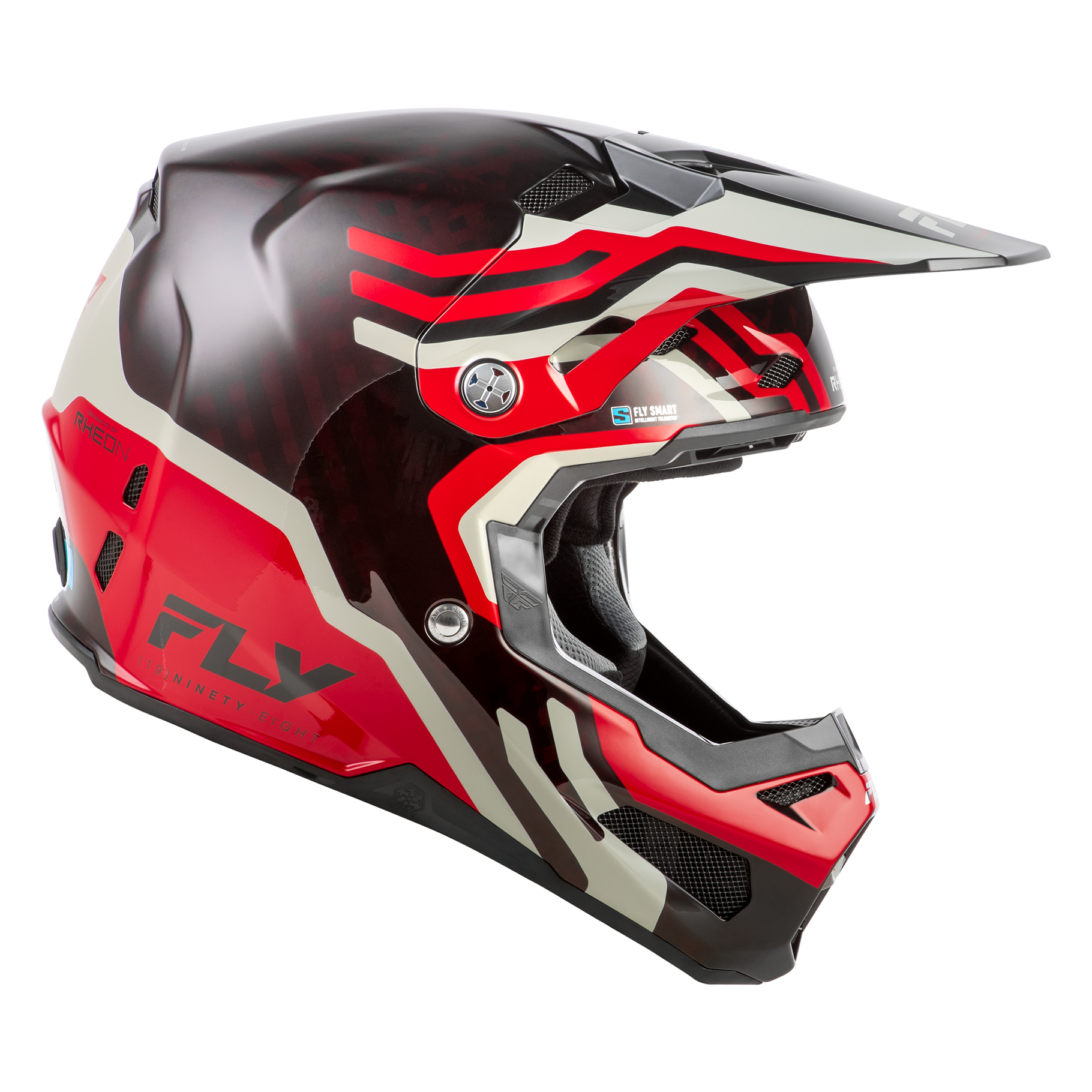 FLY Racing 2026 Formula S Byte Carbon (Red Carbon/Red/Grey)