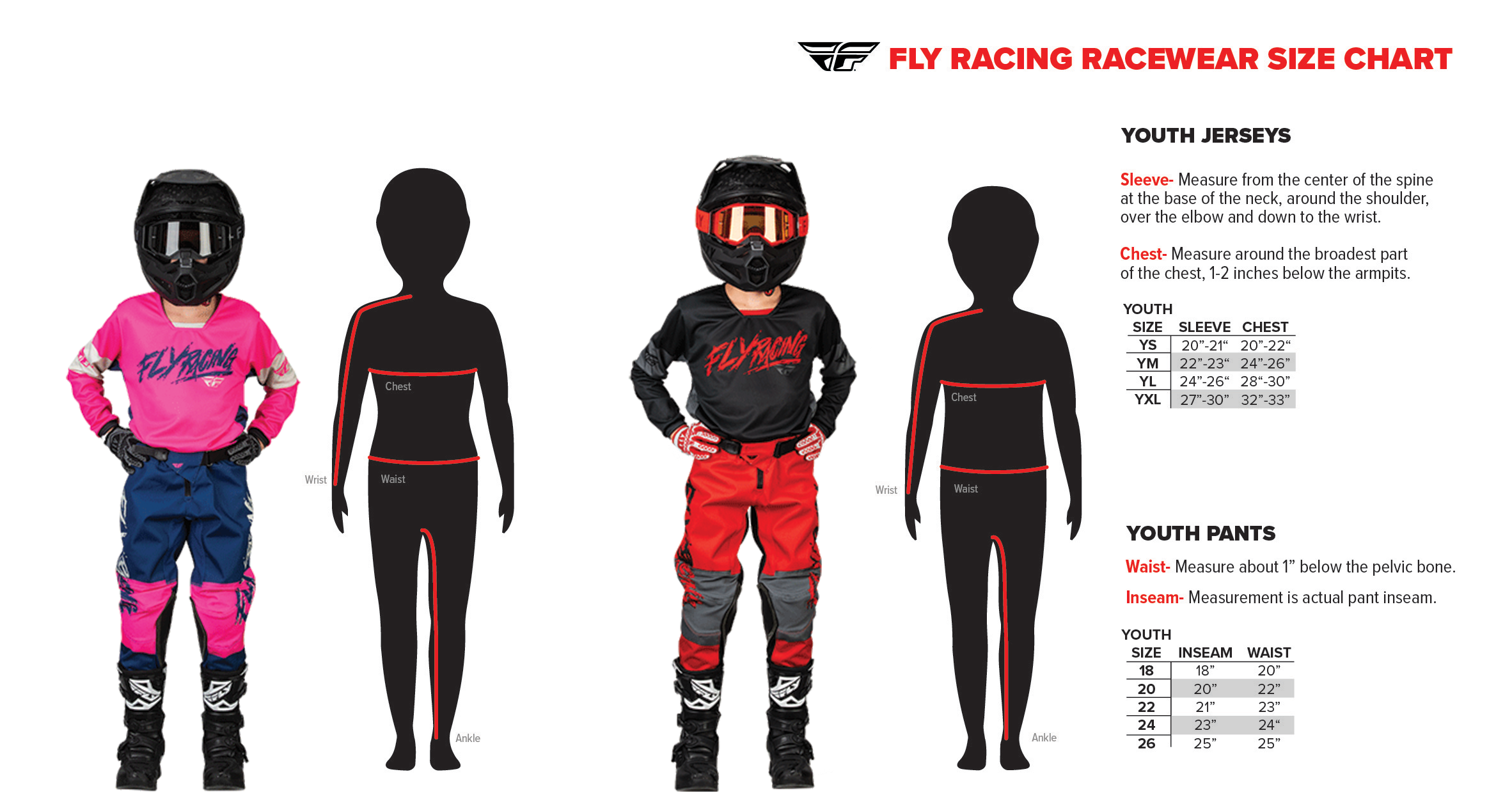 Fly Racing 2023 F-16 Youth Jersey (Grey/Red)