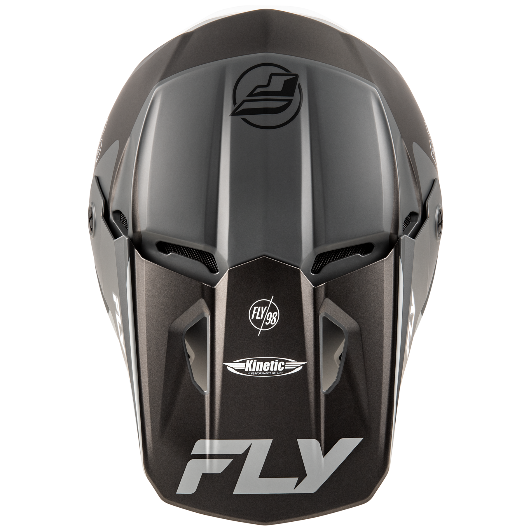 FLY Racing 2025 Kinetic Rally Helmet (Matt Grey/Black/White)