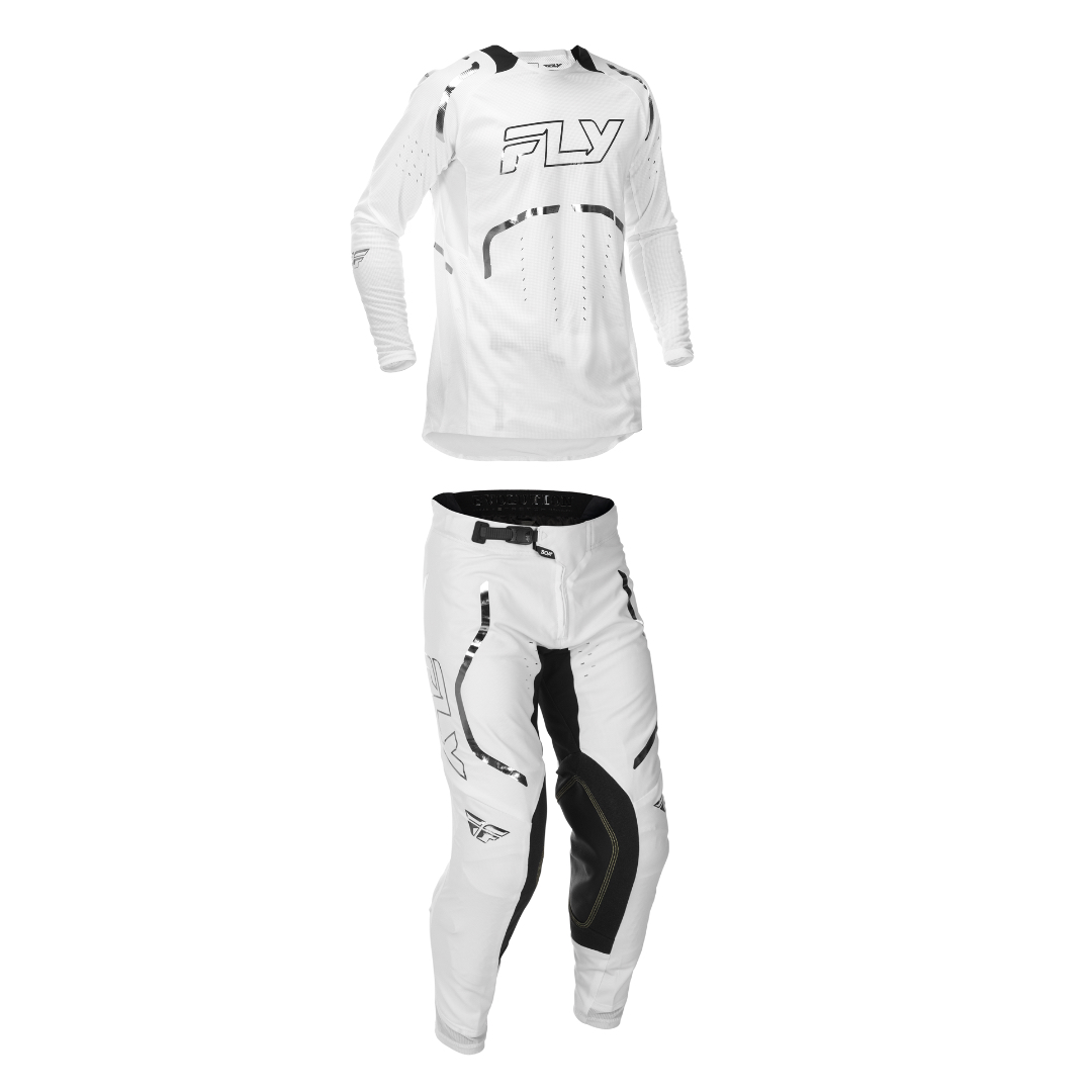 FLY Racing 2026 Evo DST LE Flash Full Kit (White/Silver)