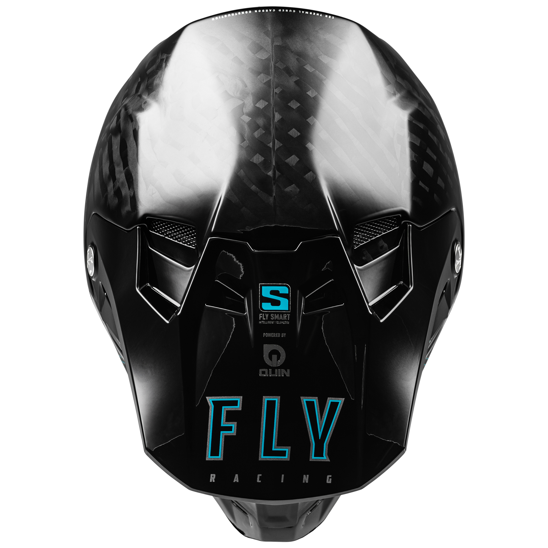 FLY Racing Formula S Solid Carbon Youth Helmet (Black)