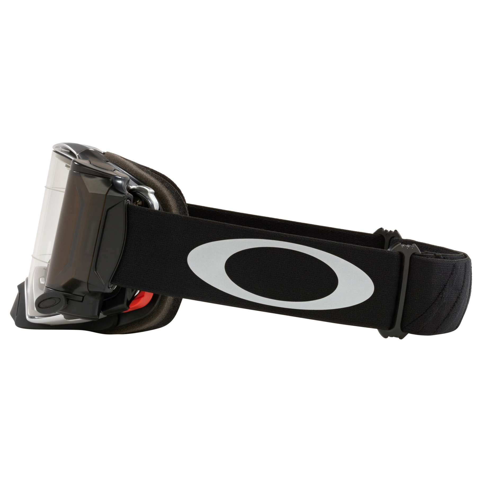 Oakley Airbrake Tuff Blocks Goggle Black Gunmetal Roll off (Clear)