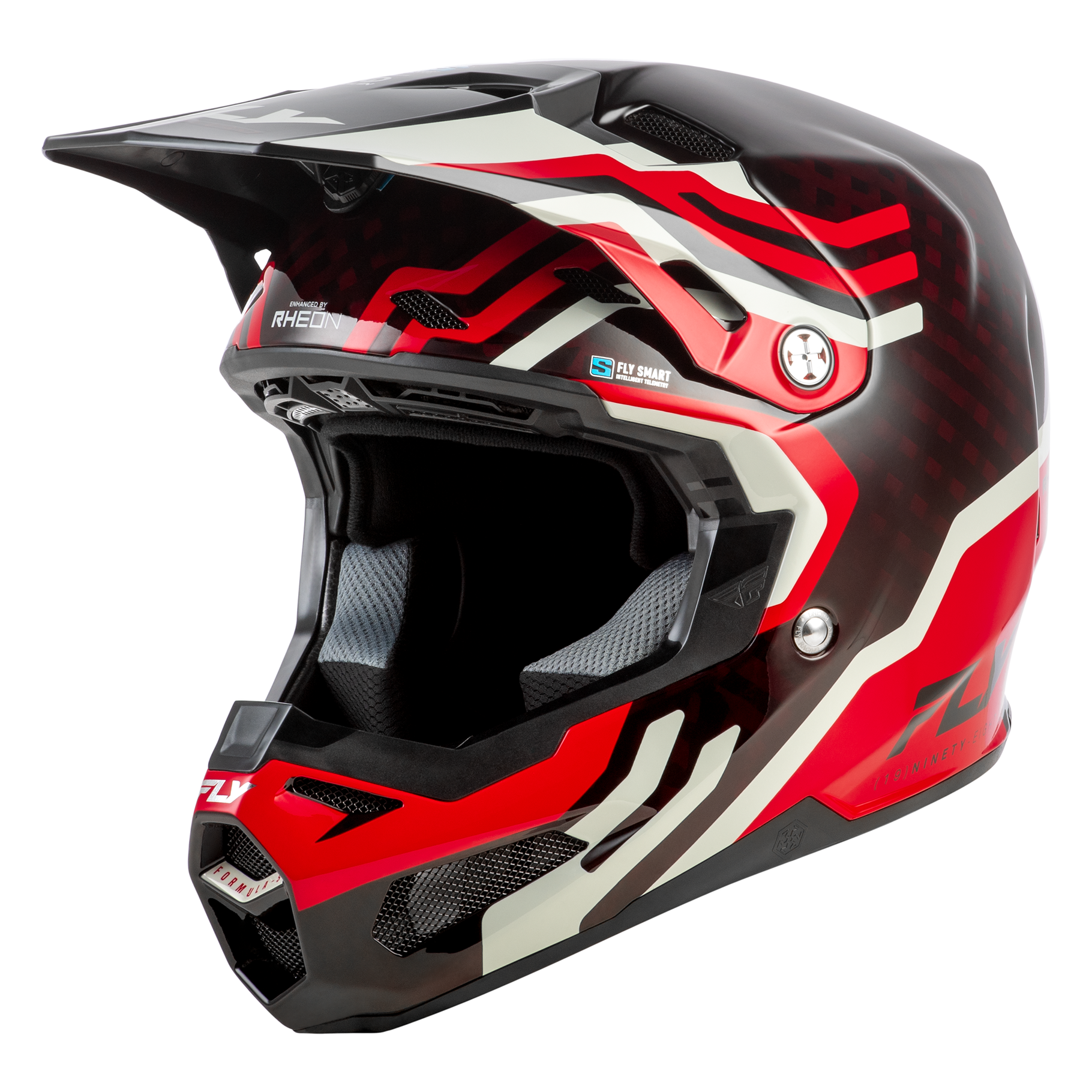 FLY Racing 2026 Formula S Byte Carbon (Red Carbon/Red/Grey)