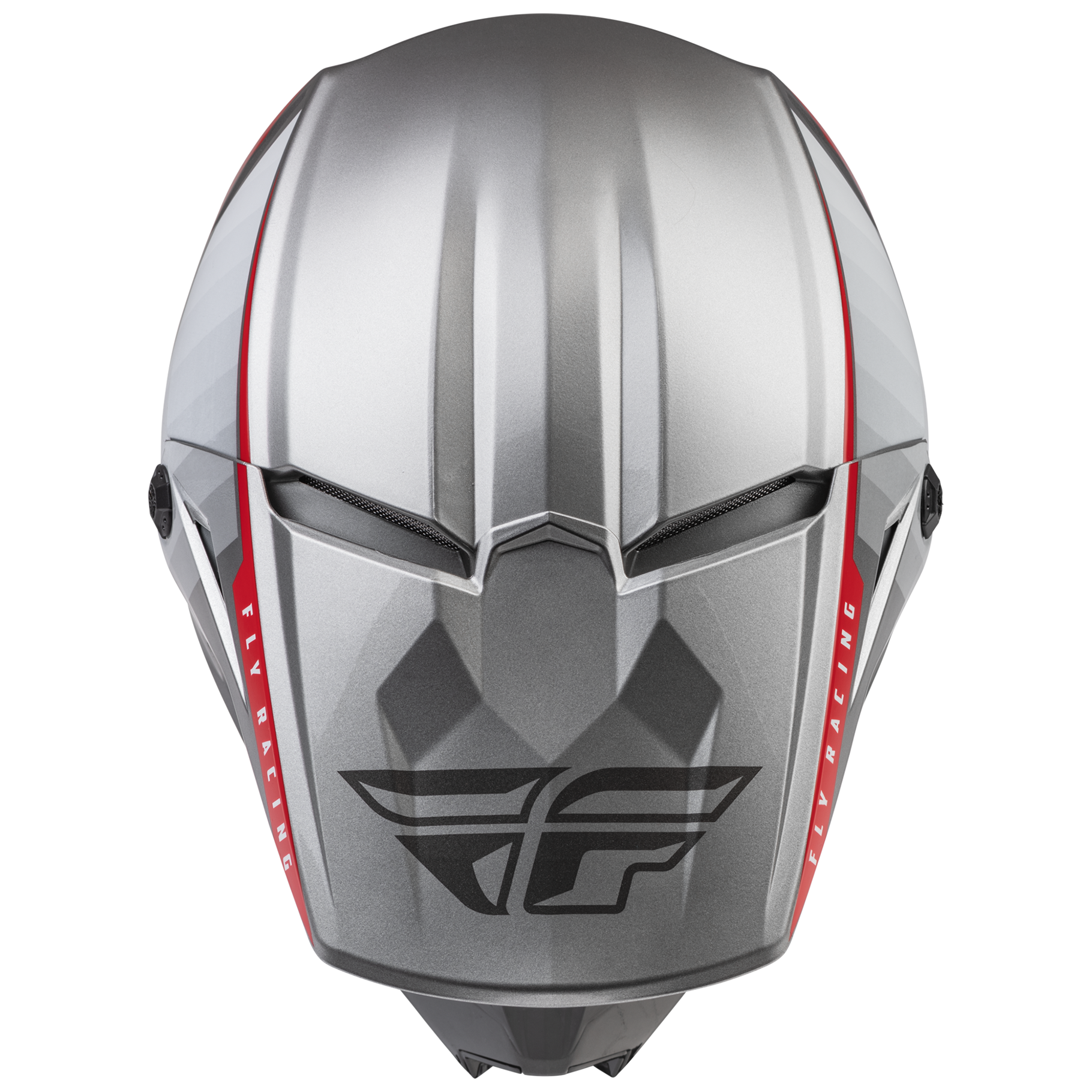 FLY Racing Kinetic Drift Helmet (Charcoal/Light Grey/Red)