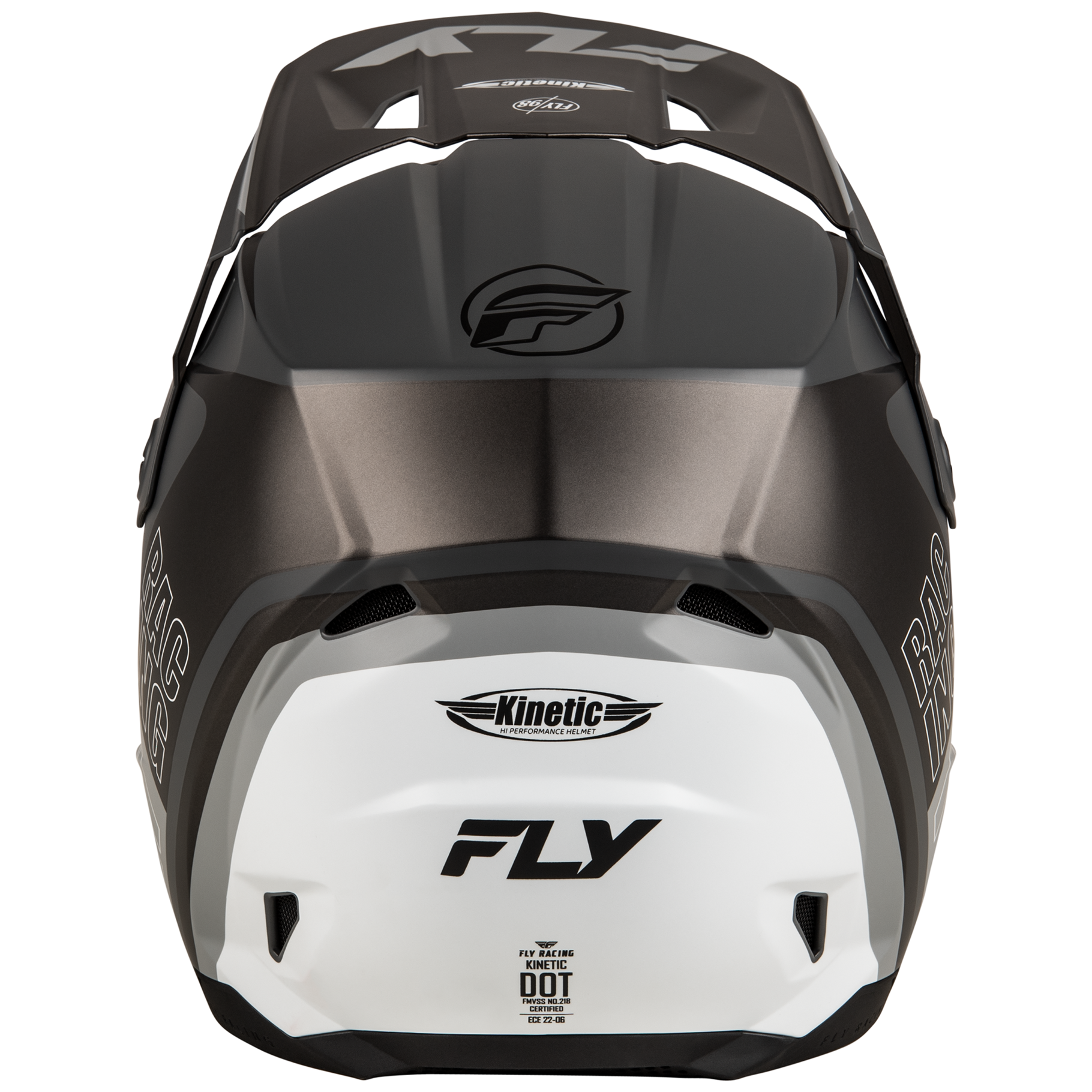 FLY Racing 2025 Kinetic Rally Helmet (Matt Grey/Black/White)