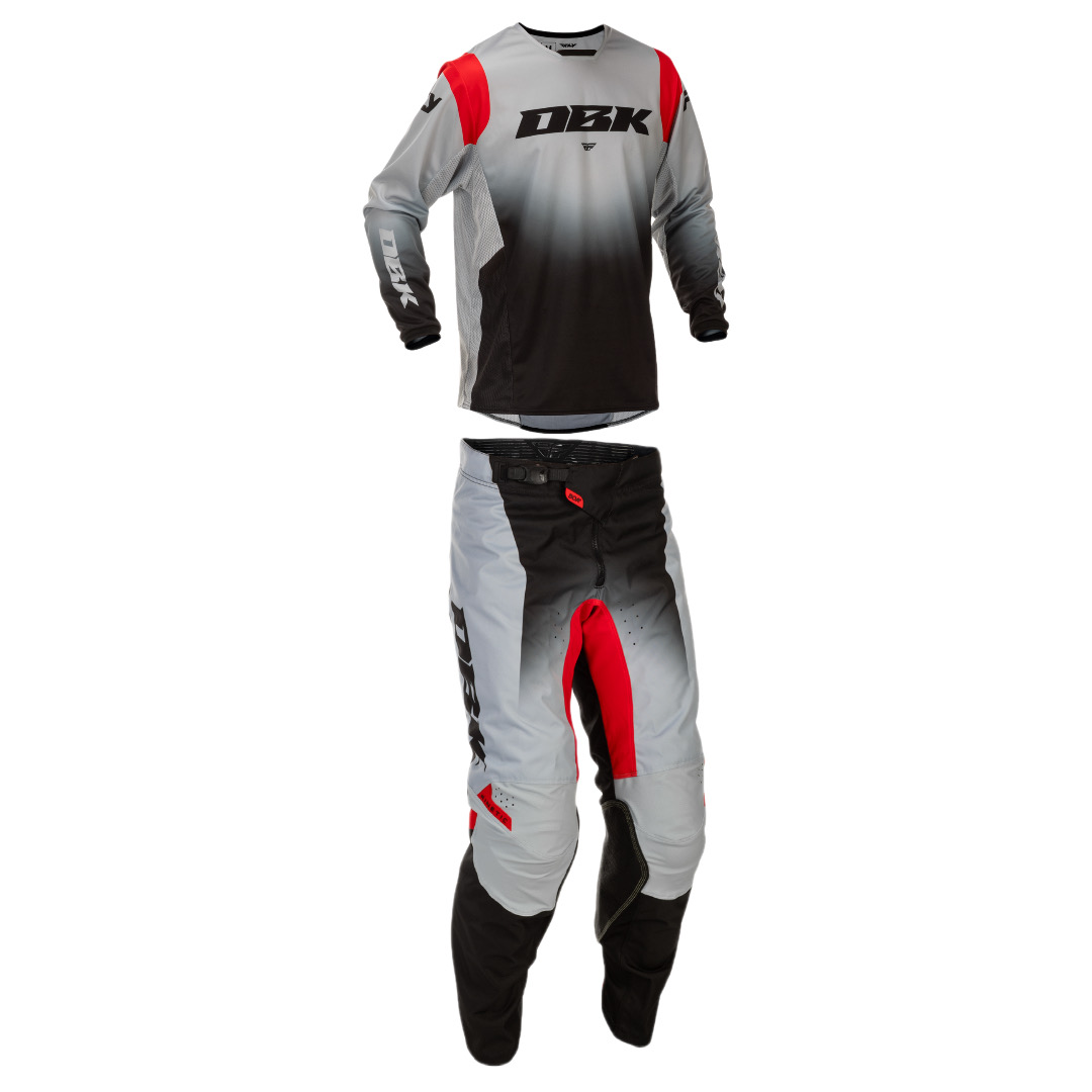 FLY Racing 2026 Kinetic DBK Full Kit (Black/White/Red)