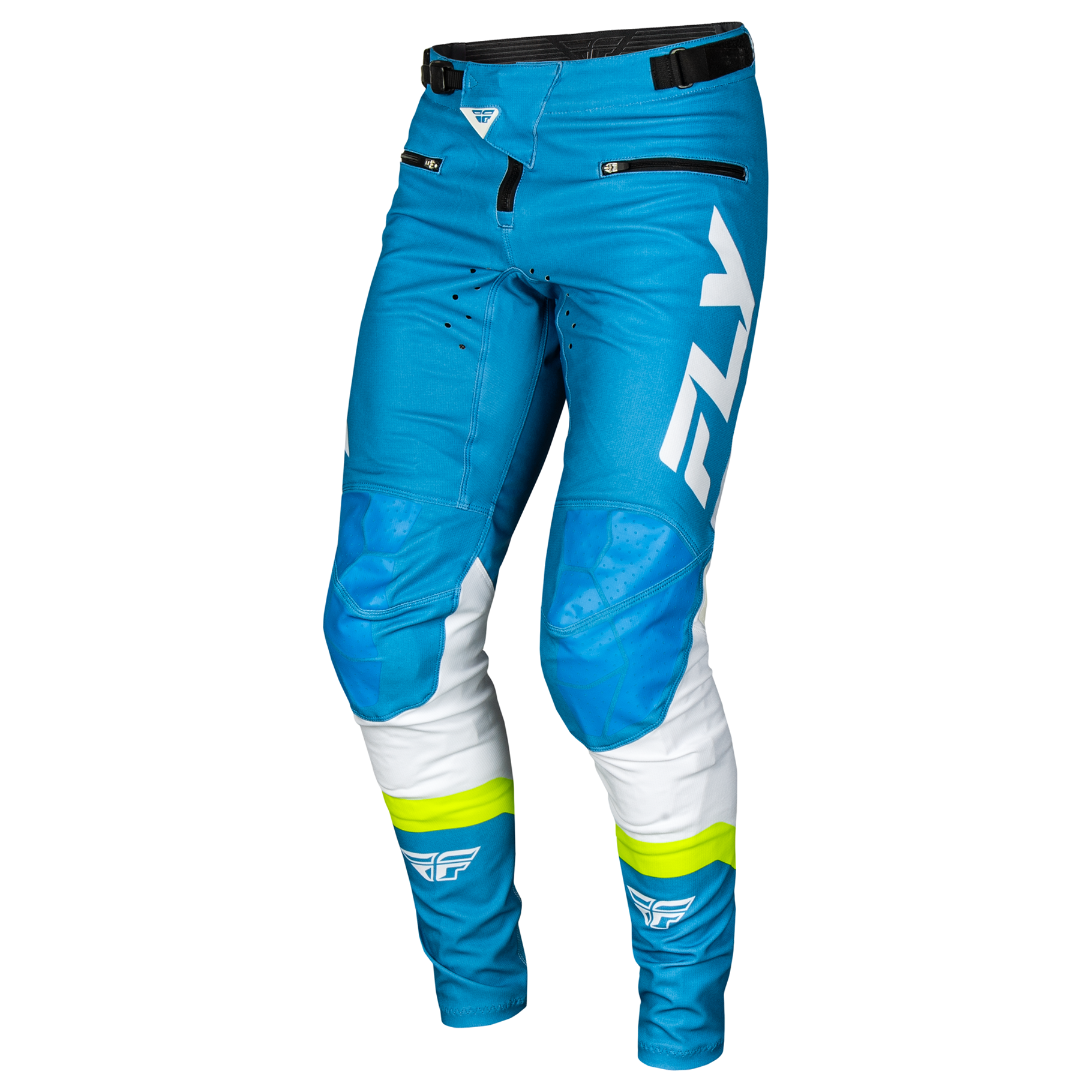 Fly Racing 2025 Rayce Youth Pants (Blue/White/Lime Green)