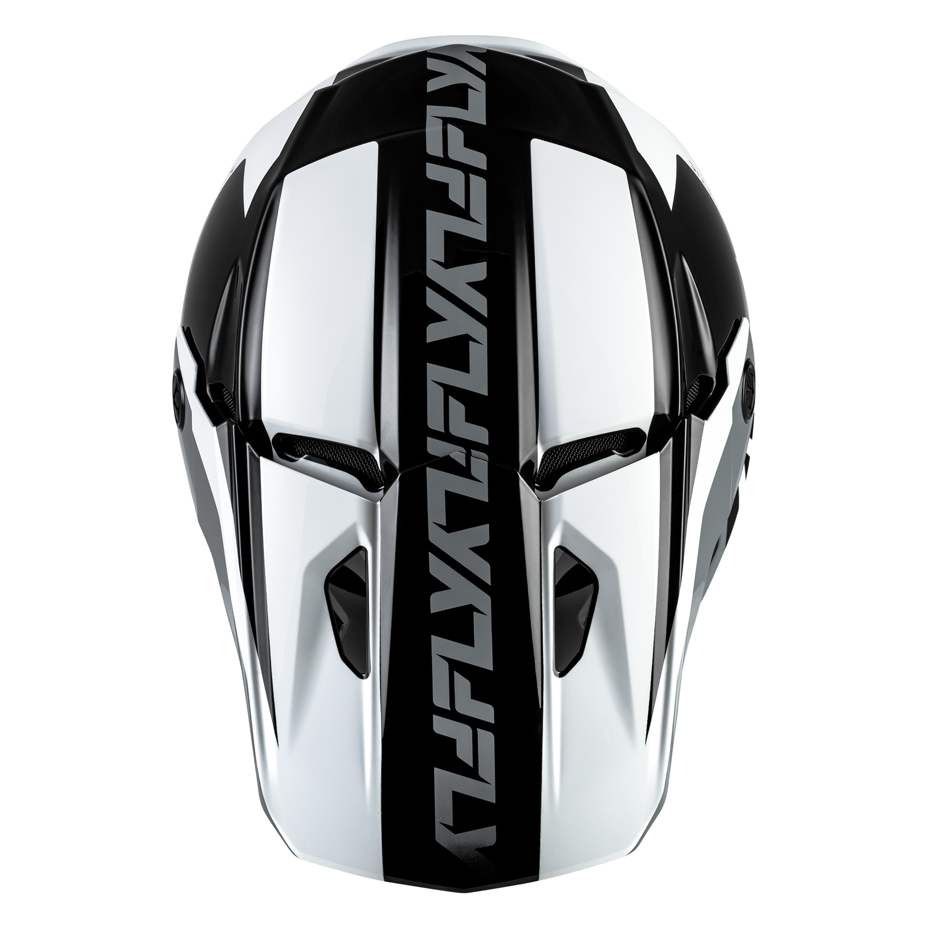FLY Racing 2026 Kinetic Crest Helmet (Black/White/Grey)