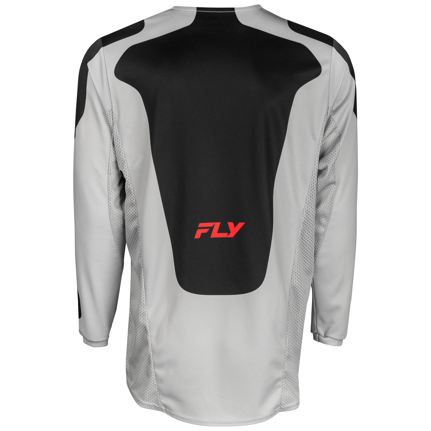 FLY Racing 2025 Kinetic SYM Jersey (Light Grey/Red/Black)