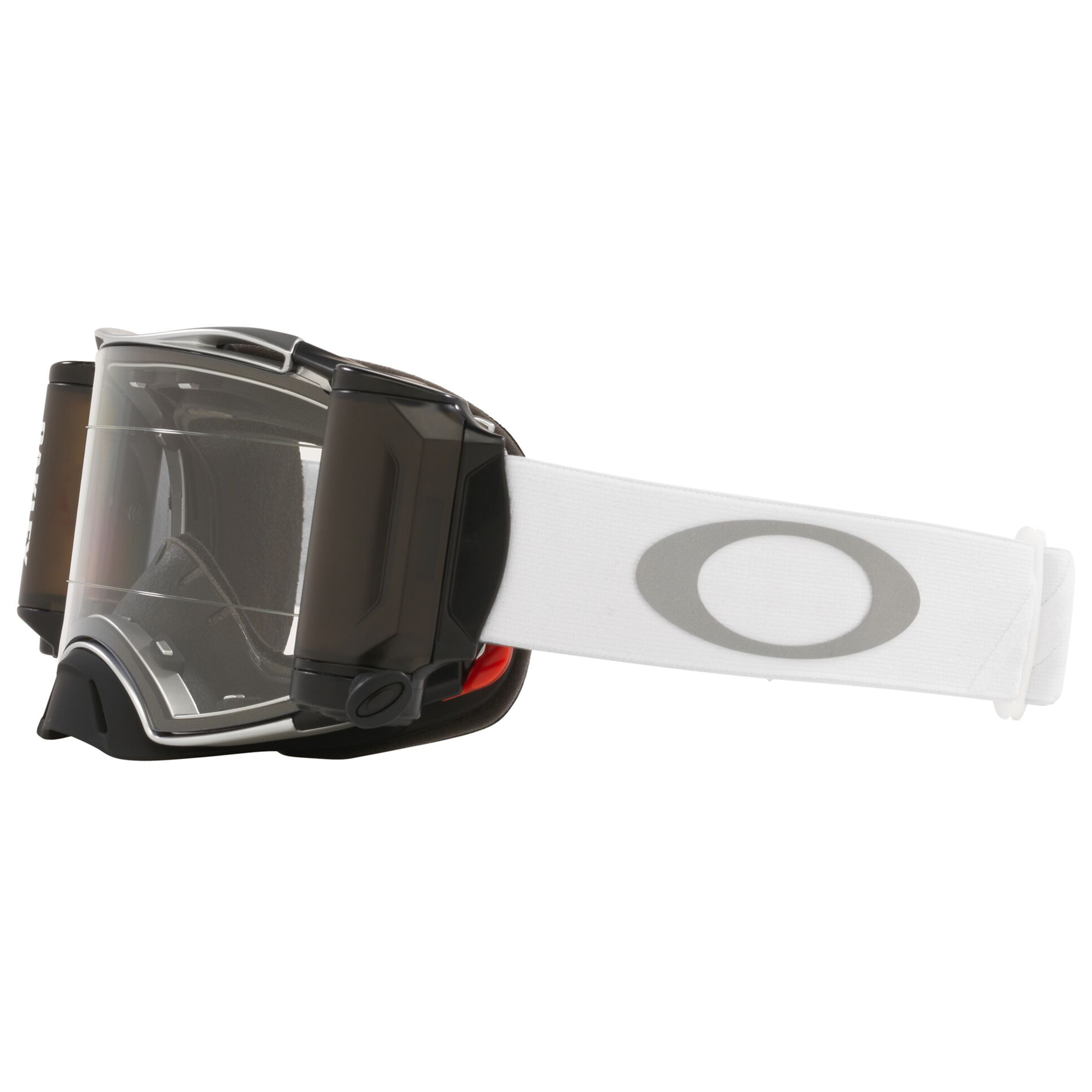 Oakley Airbrake Tuff Blocks Goggle White Roll off (Clear)