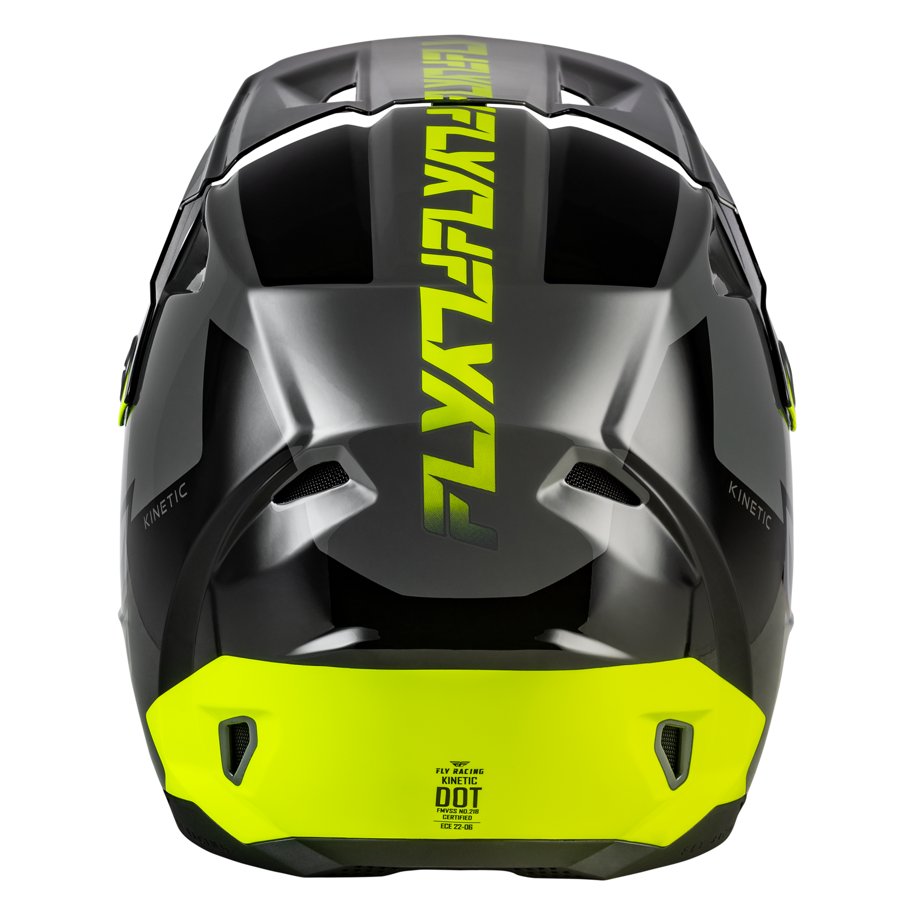 FLY Racing 2026 Kinetic Crest Helmet (Grey/Black/Hivis)