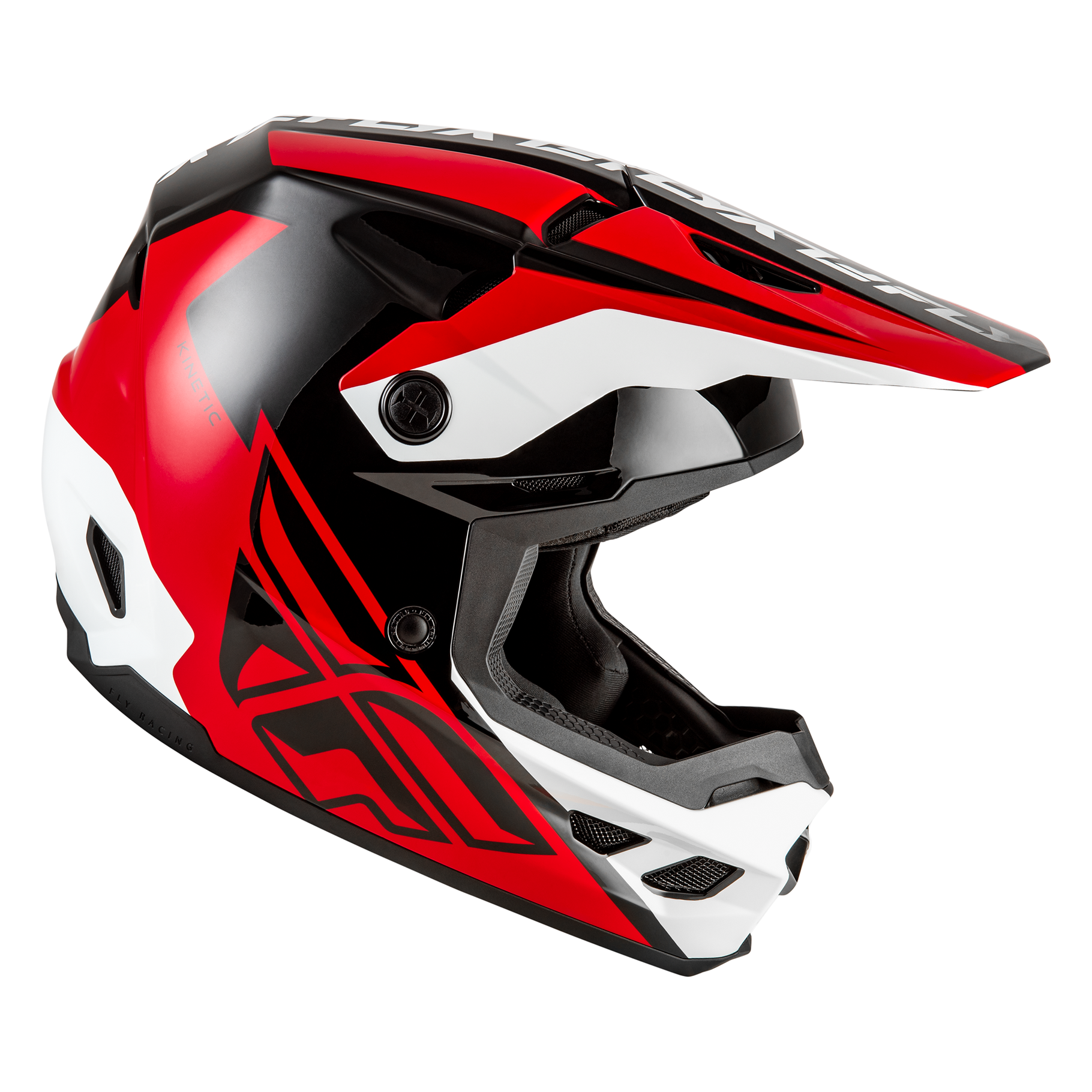 FLY Racing 2026 Kinetic Crest Helmet (Red/Black/White)