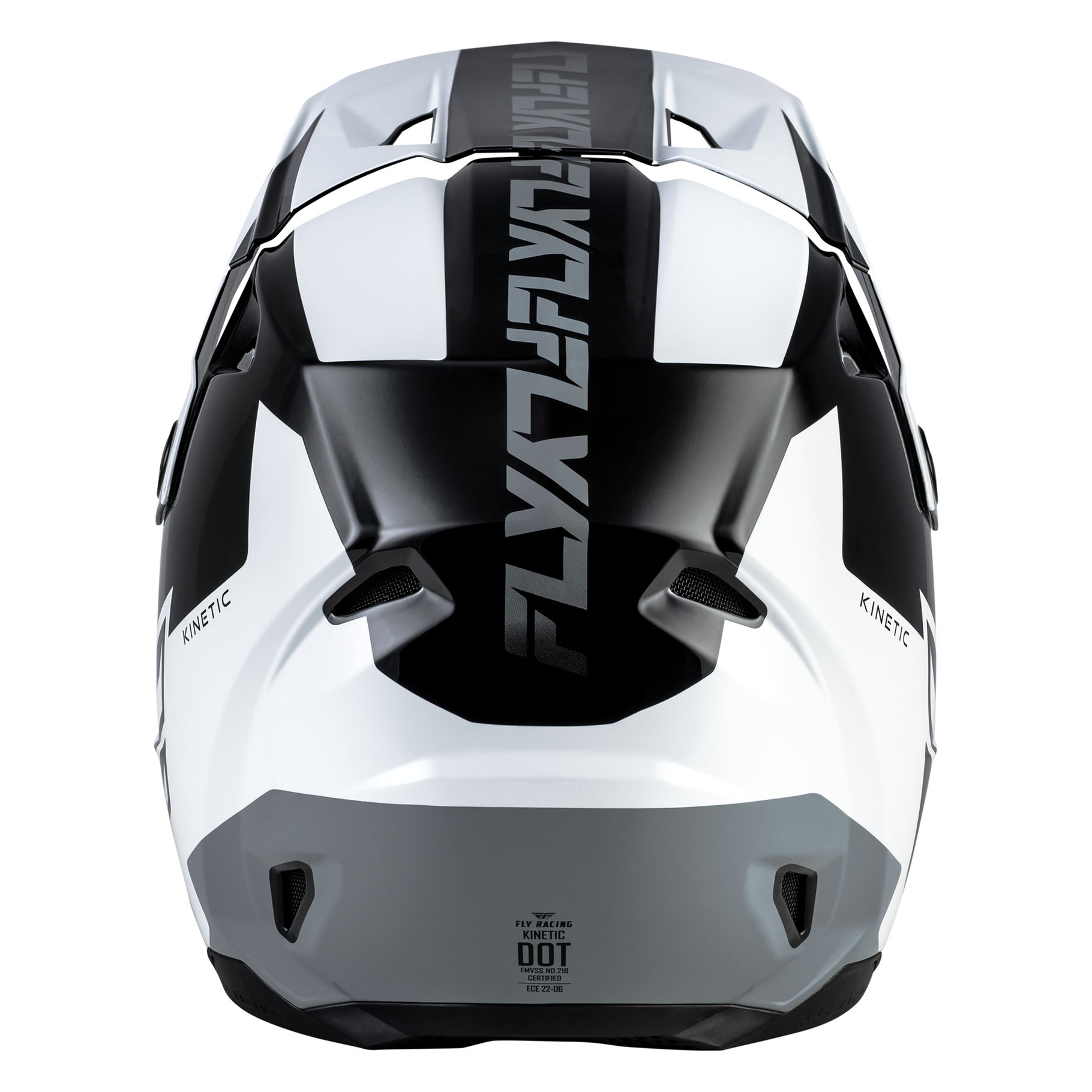 FLY Racing 2026 Kinetic Crest Helmet (Black/White/Grey)