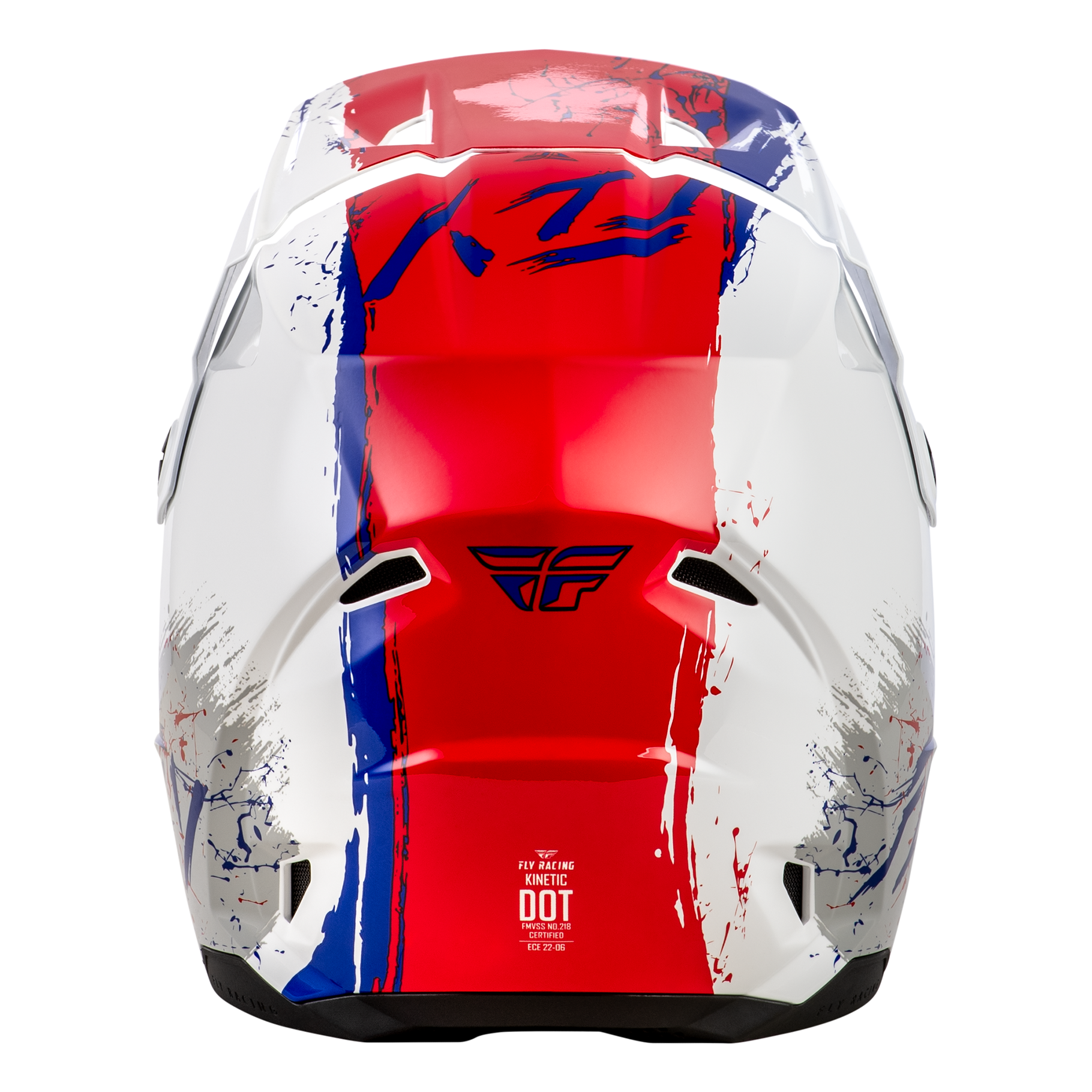 FLY Racing 2026 Kinetic Drip Youth Helmet (Red/White/Blue)