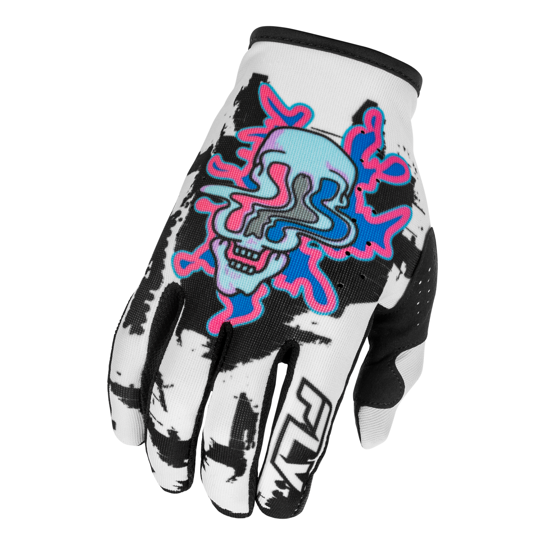 Fly Racing 2026 Lite Youth Warp Gloves (White/Blue/Pink)