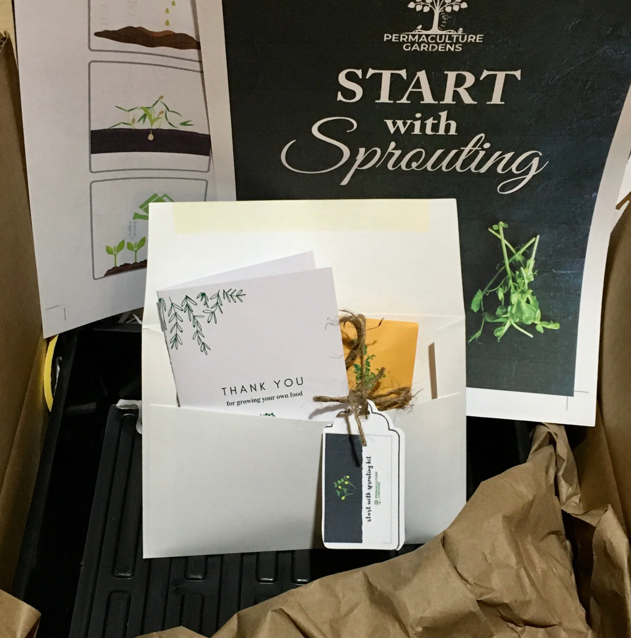 Start with Sprouting Kit (8 weeks of continuous sprouting!)