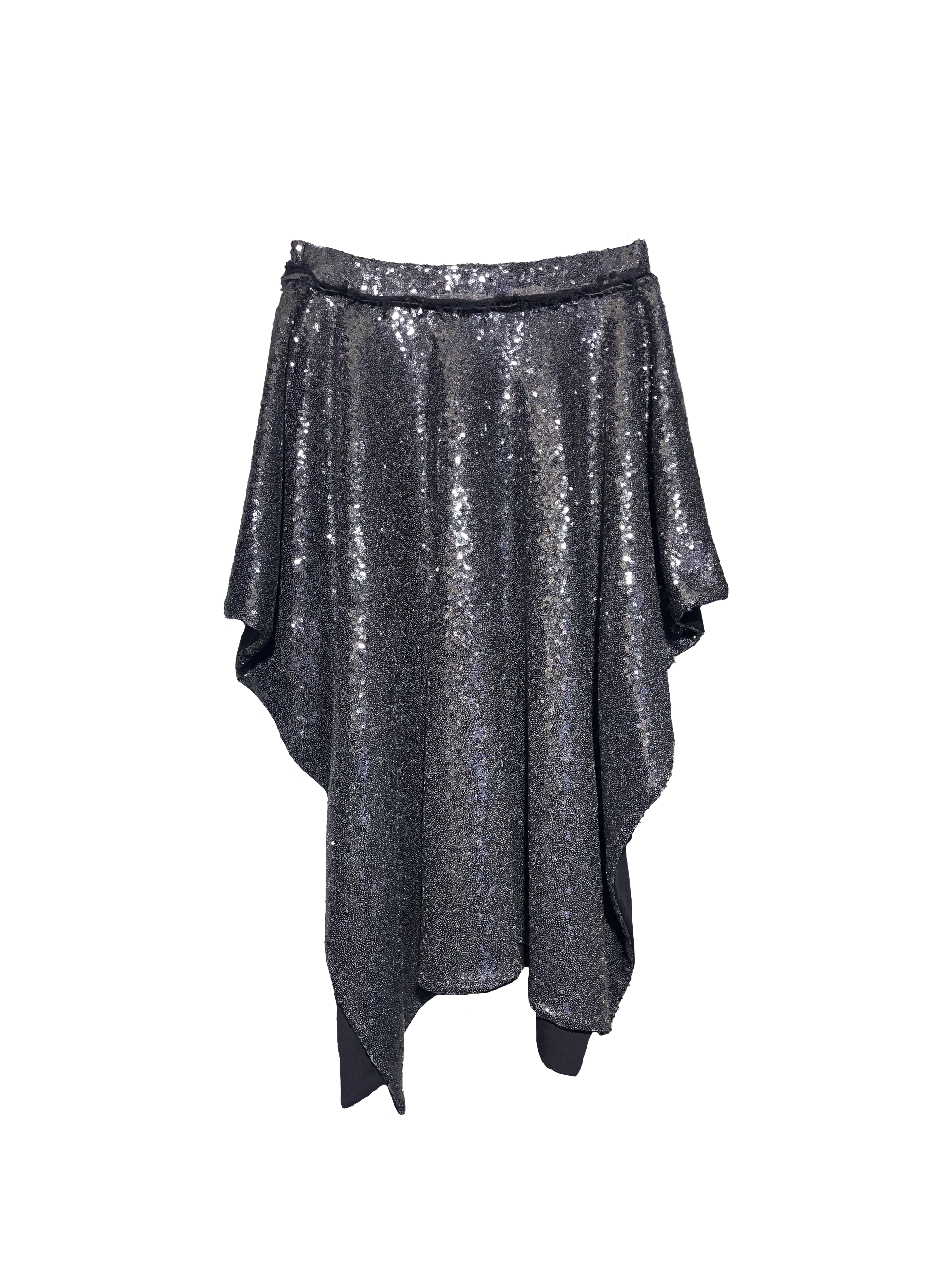 "After Hours" Asymmetric Sequin Skirt