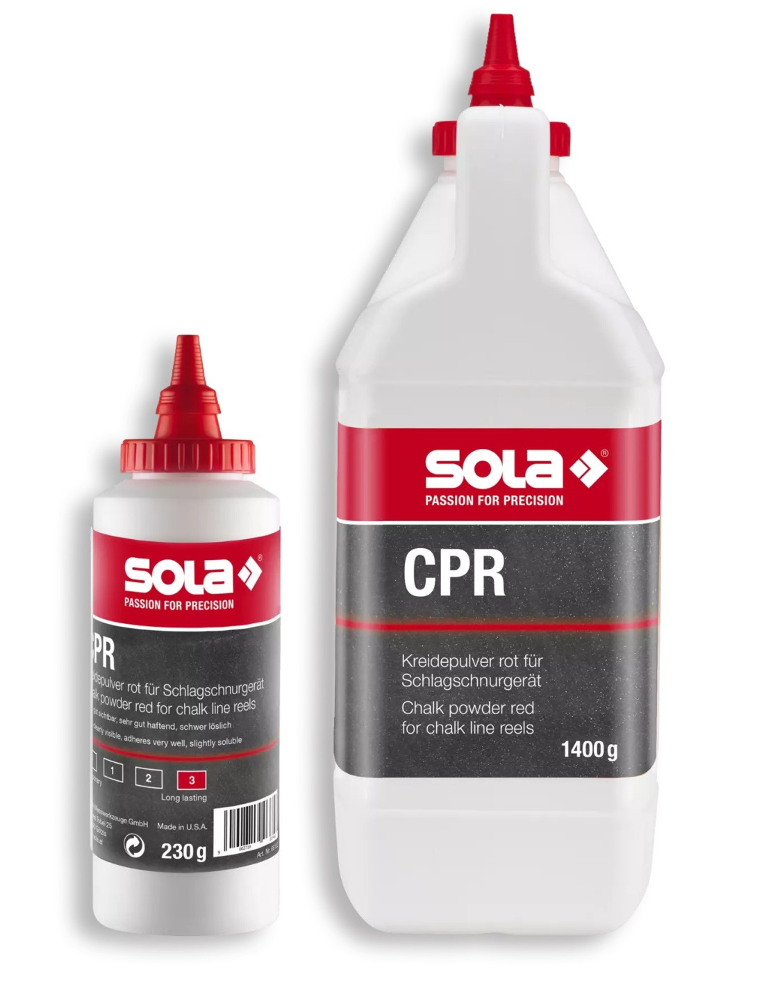 Milteliai CPR raudoni dažantys ištraukiamai virvutei SOLA