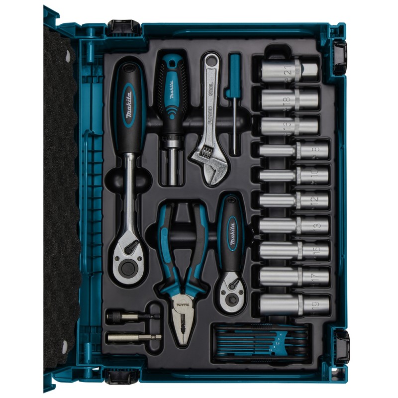 87 dalių rankinių įrankių rinkinys MAKITA E-11542
