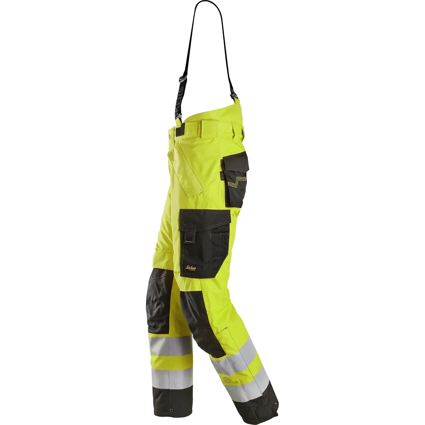 Vandeniui nelaidžios žieminės kelnės Snickers Workwear AllroundWork Hi-Vis