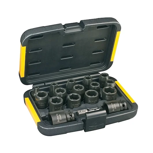 17 dalių smūginių galvučių rinkinys DeWALT DT7506-QZ