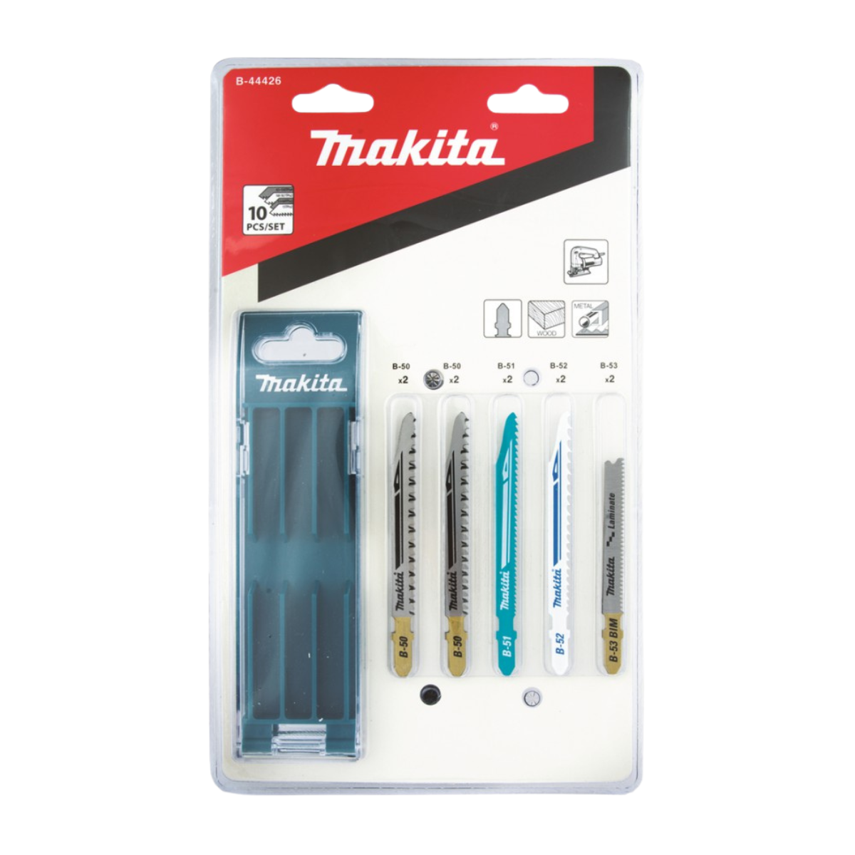 Makita siaurapjūklio pjūklelių komplektas (10 vnt.)