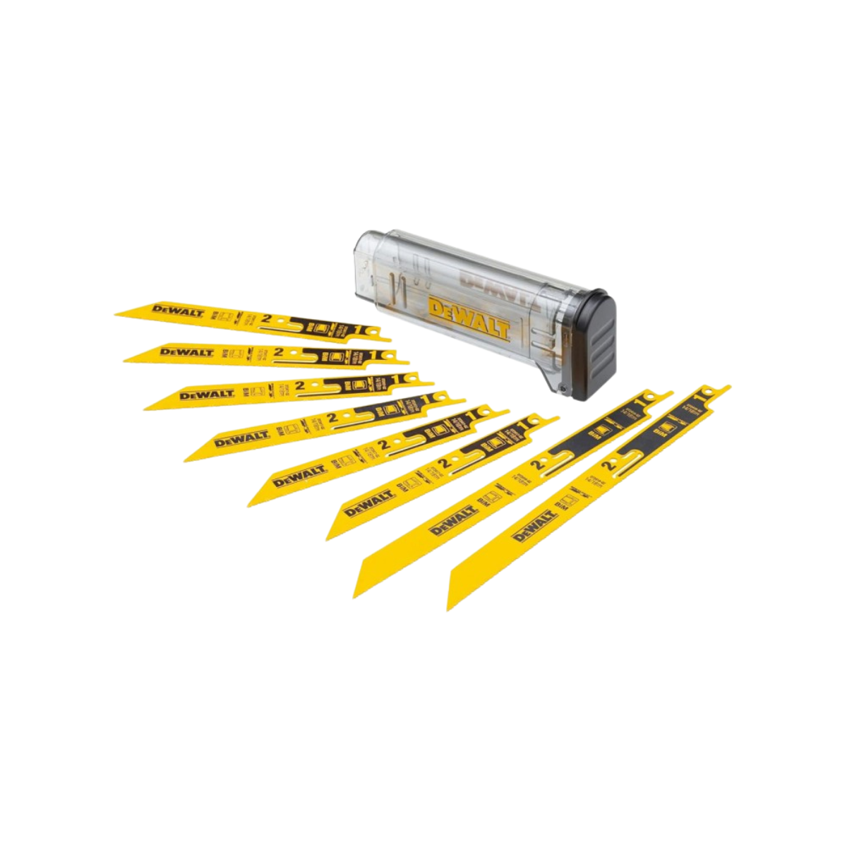 DeWALT tiesinio pjūklo pjūklelių komplektas metalui (8 vnt)