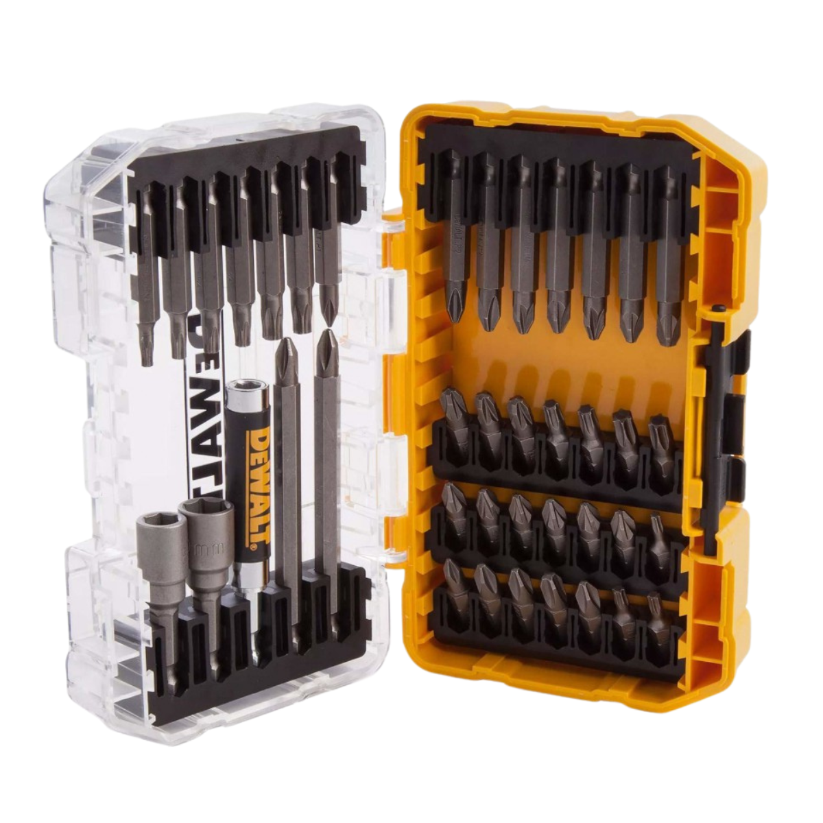 DeWALT antgaliukų komplektas 40 vnt.