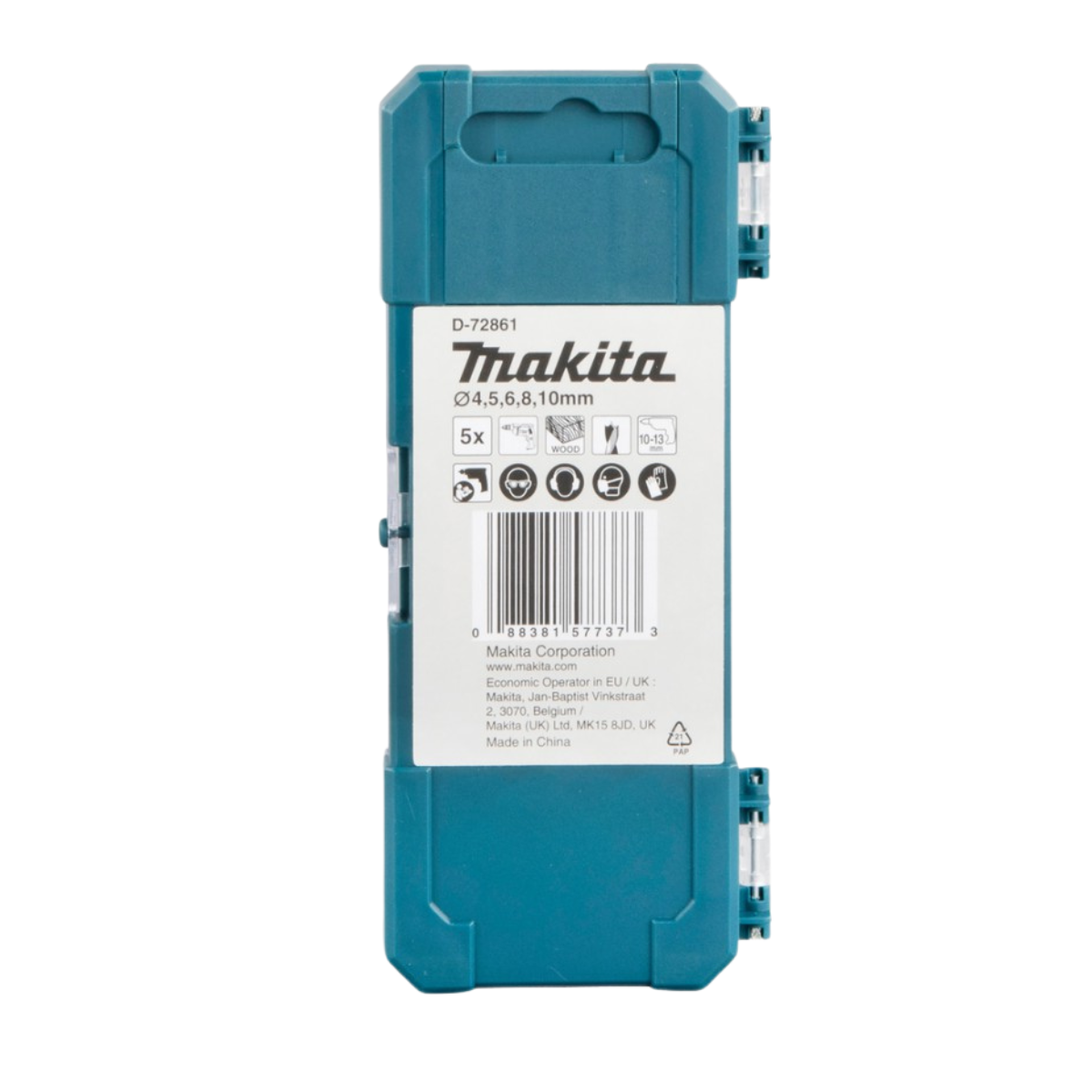 Makita grąžtų medienai rinkinys 4-10 mm (5 vnt.)