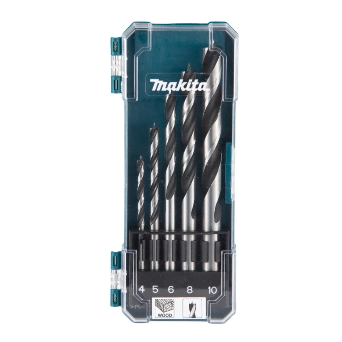 Makita grąžtų medienai rinkinys 4-10 mm (5 vnt.)