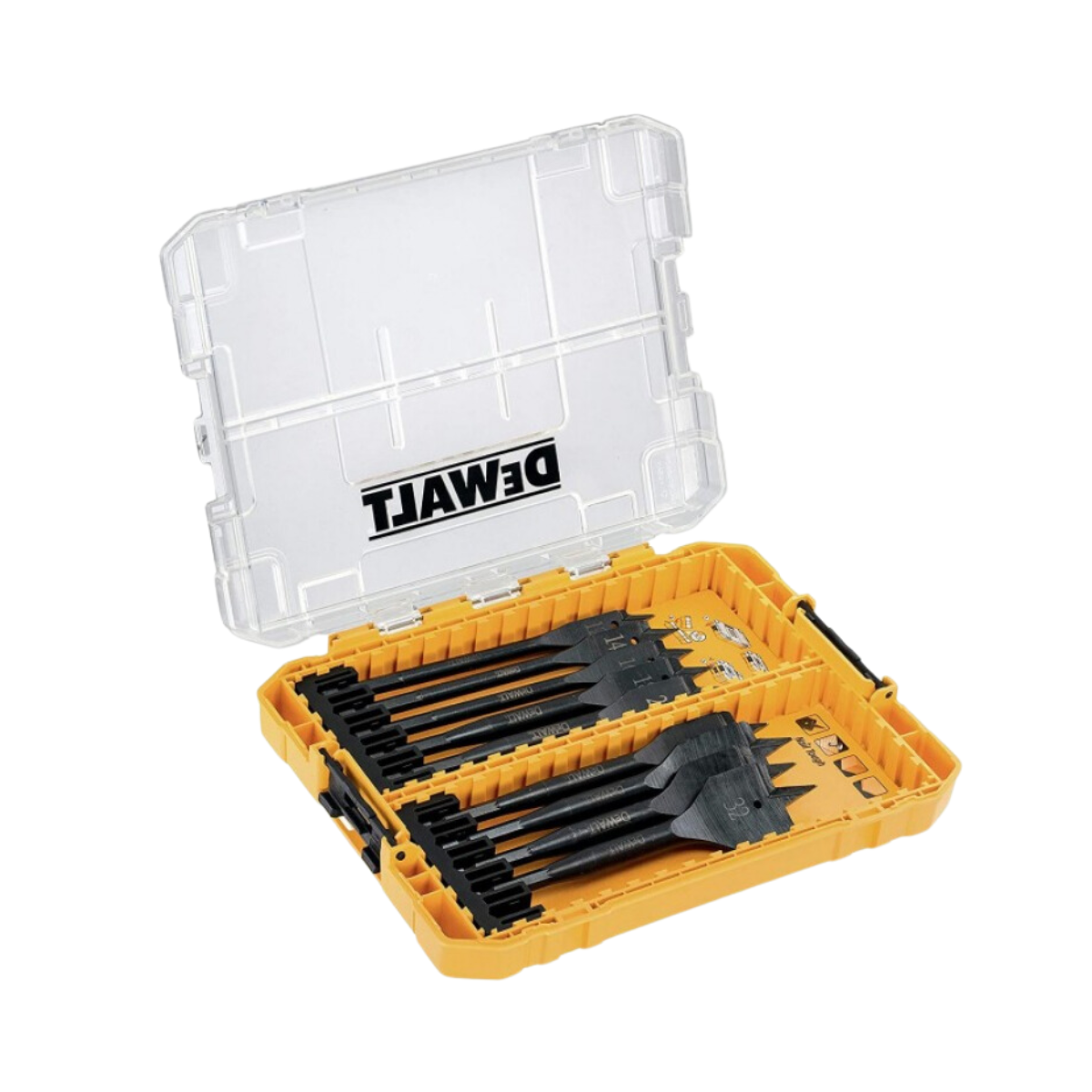 DeWALT EXTREME plunksninių grąžtų rinkinys 12-32 mm (9 vnt.)