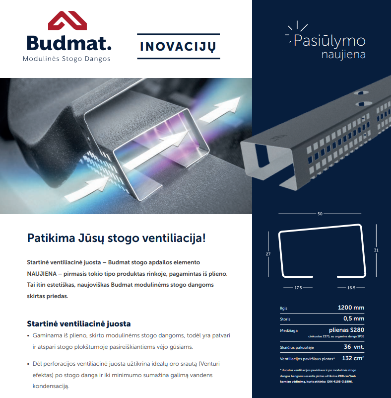 Budmat startinė perforuota juosta` (VENECJA) 