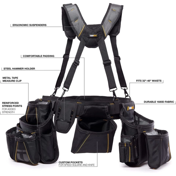 ToughBuilt Pro Framer - Įrankių diržas su dėklais (liko 1 vnt) 