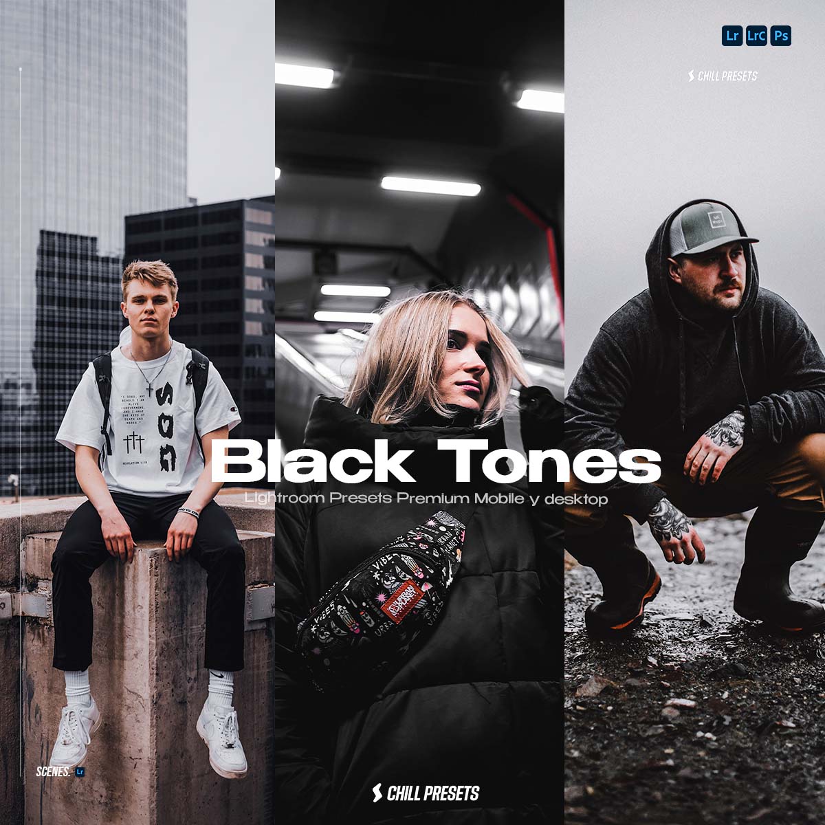 Urban & Black Tones - Lightroom Presets