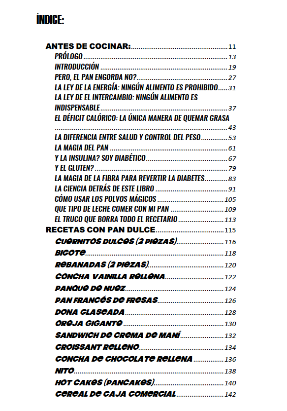 La Dieta del Pan (E-book)