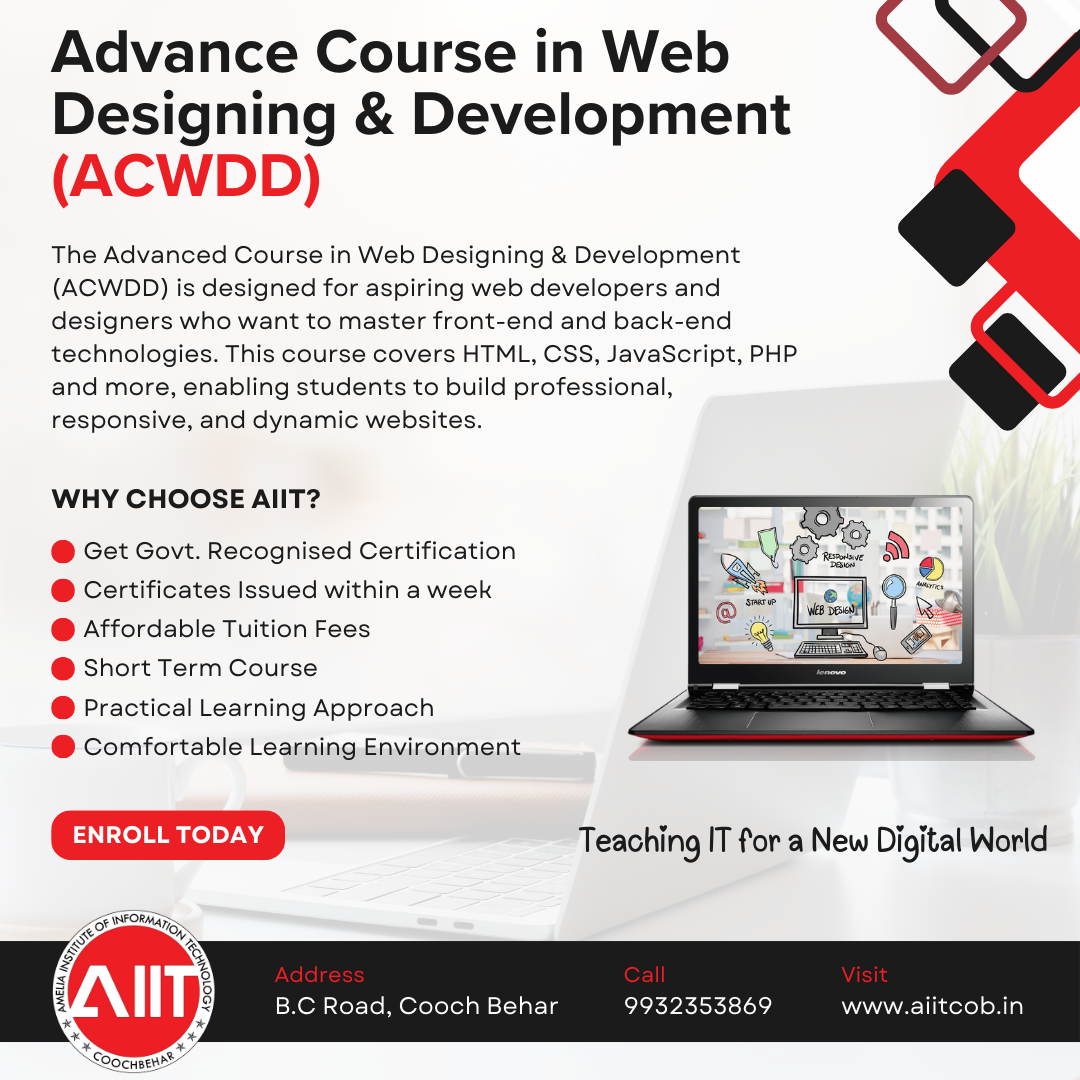 Advance Course in Web Designing & Development (ACWDD)