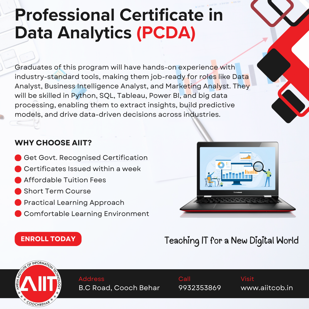 Professional Certificate in Data Analytics (PCDA)